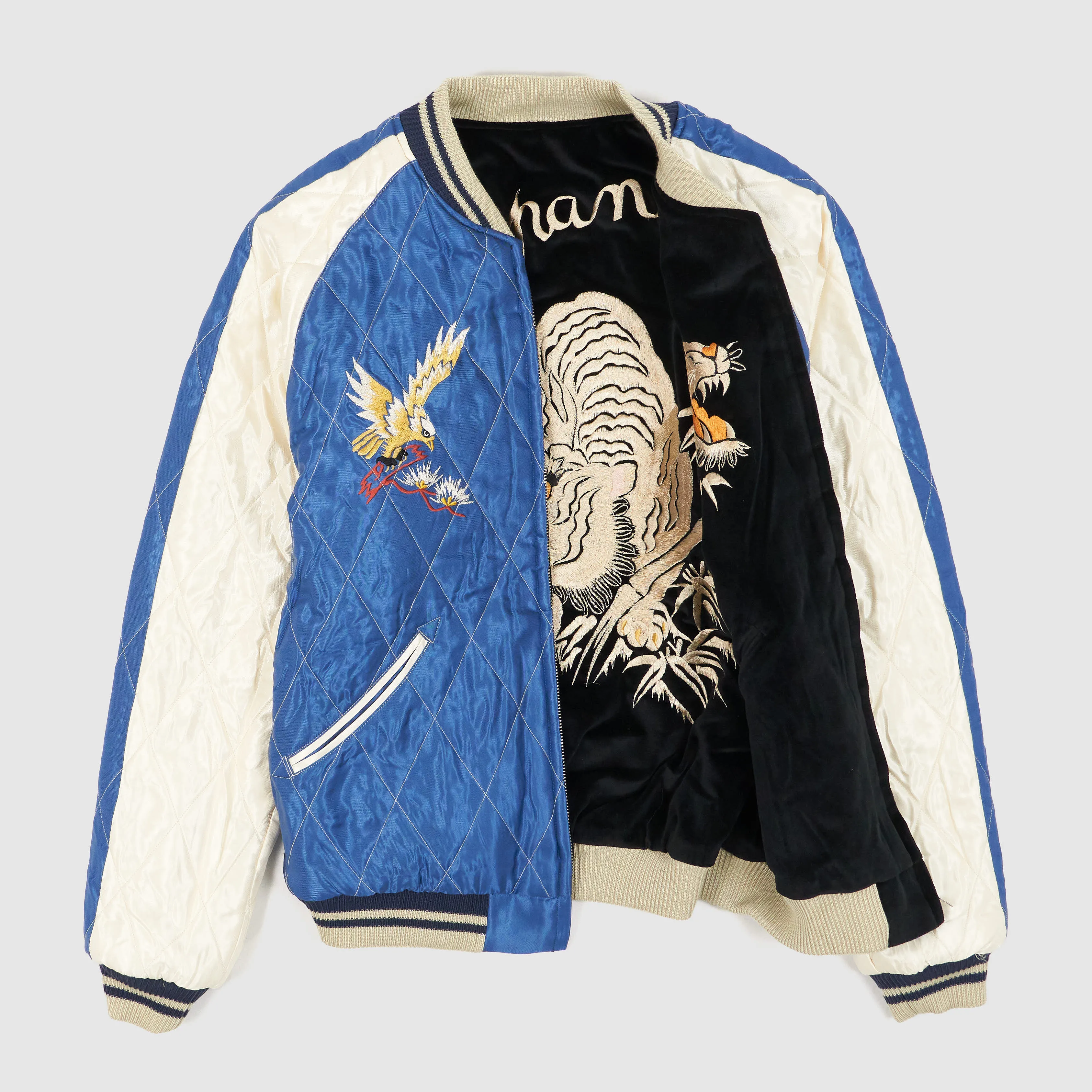 Tailor Toyo Velvet Tiger Eagle Souvenir Suka Jacket sold by DeeCee style product image thumbnail 2