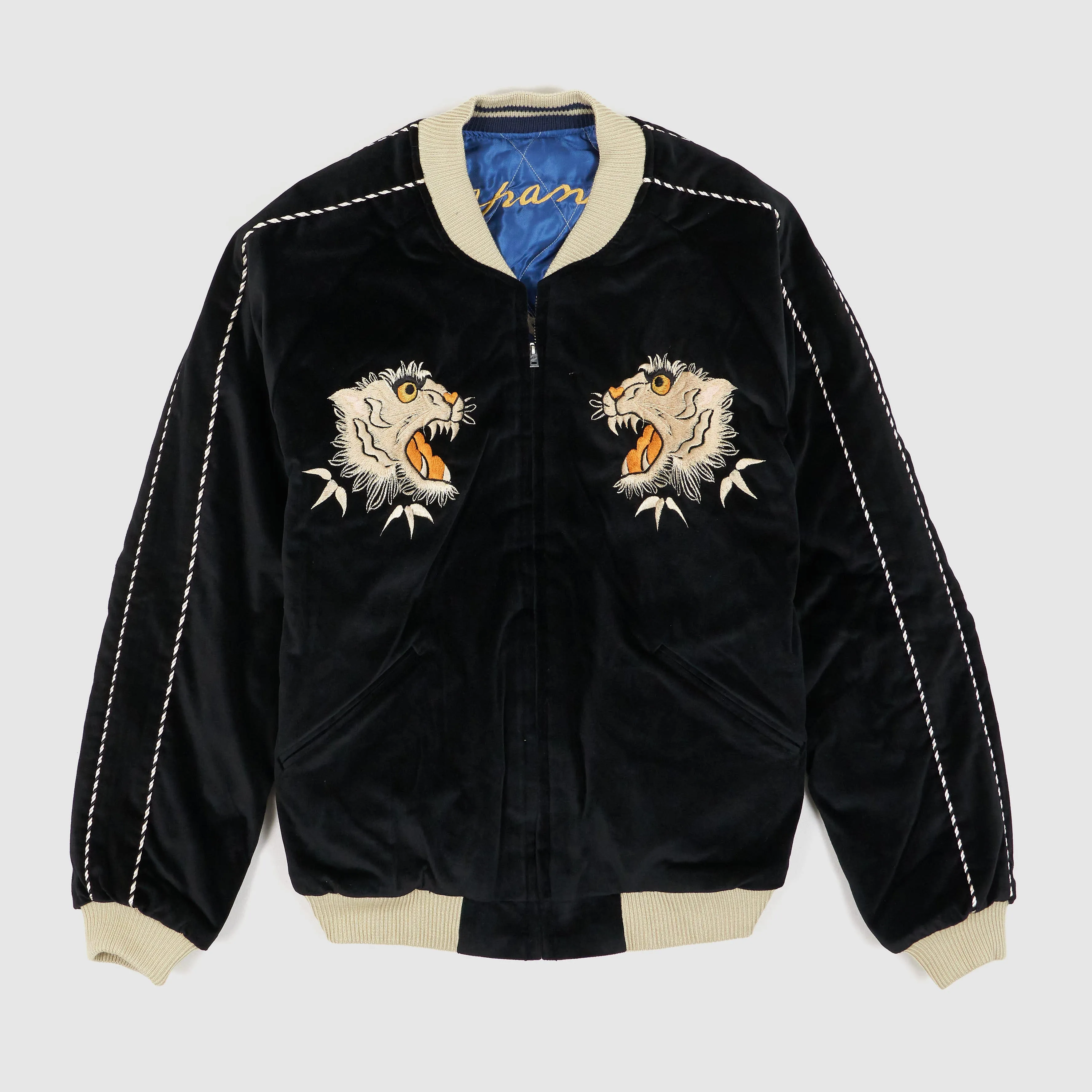 Tailor Toyo Velvet Tiger Eagle Souvenir Suka Jacket sold by DeeCee style
