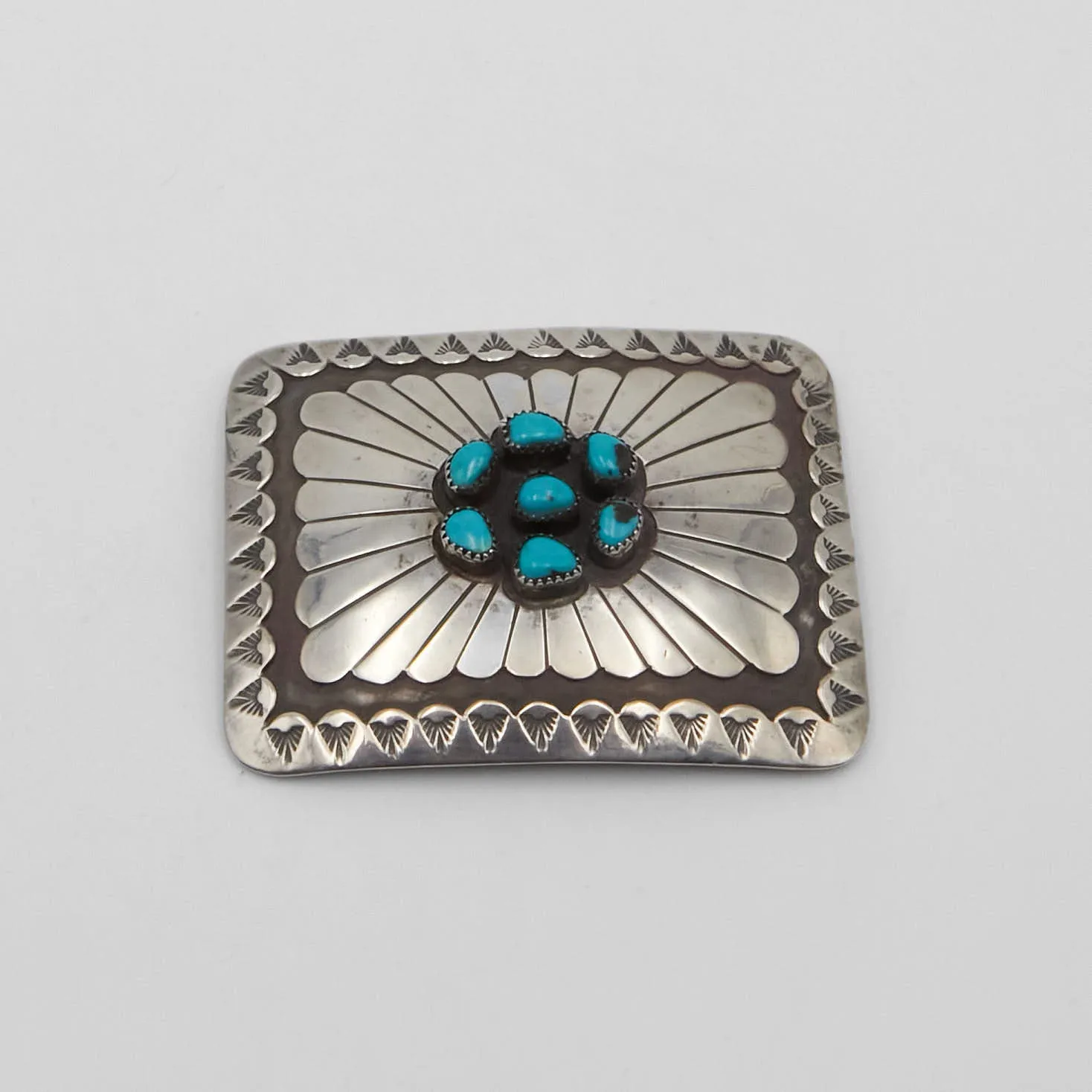 Vintage Jewelry Turquoise Square Belt Buckle sold by DeeCee style