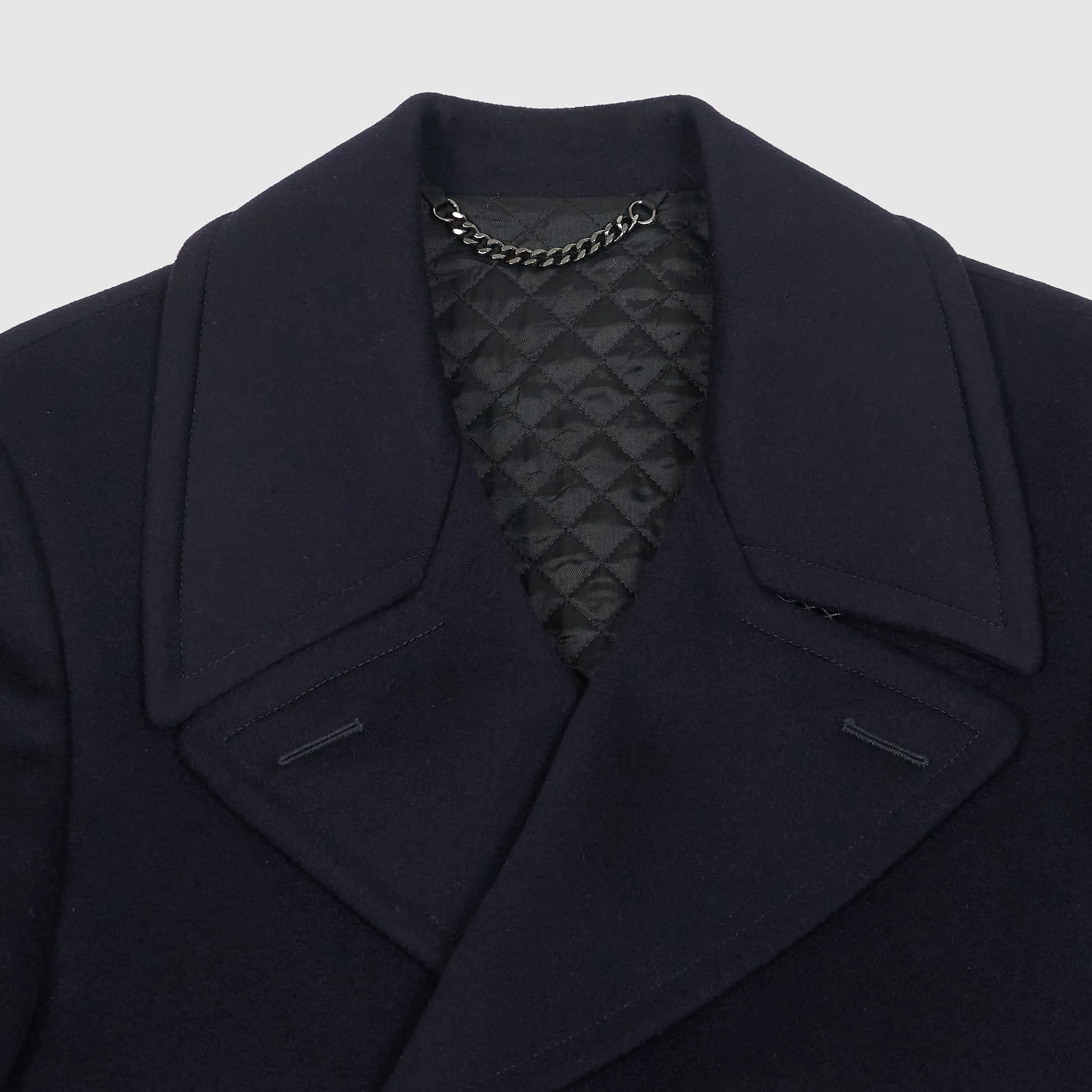 Crombie Navy Wool P-Coat sold by DeeCee style product image thumbnail 4