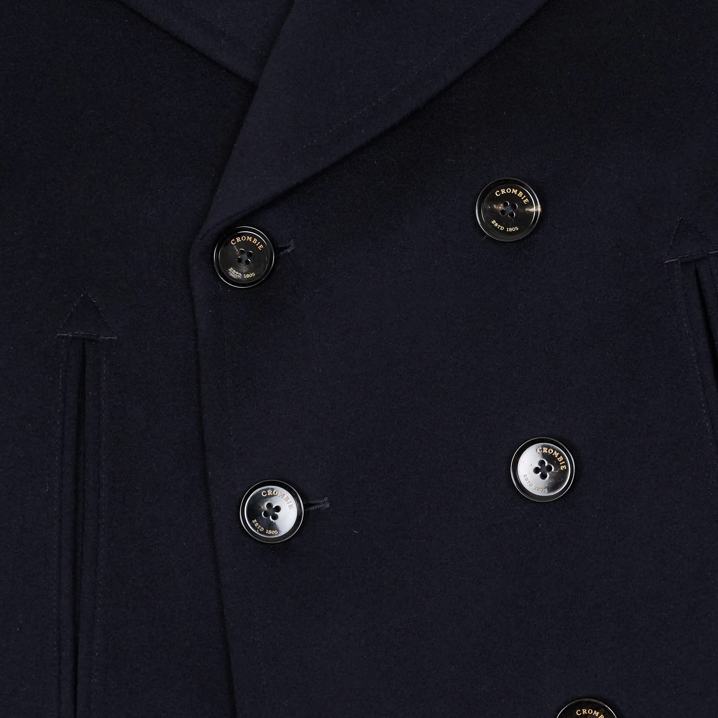 Crombie Navy Wool P-Coat sold by DeeCee style product image thumbnail 5