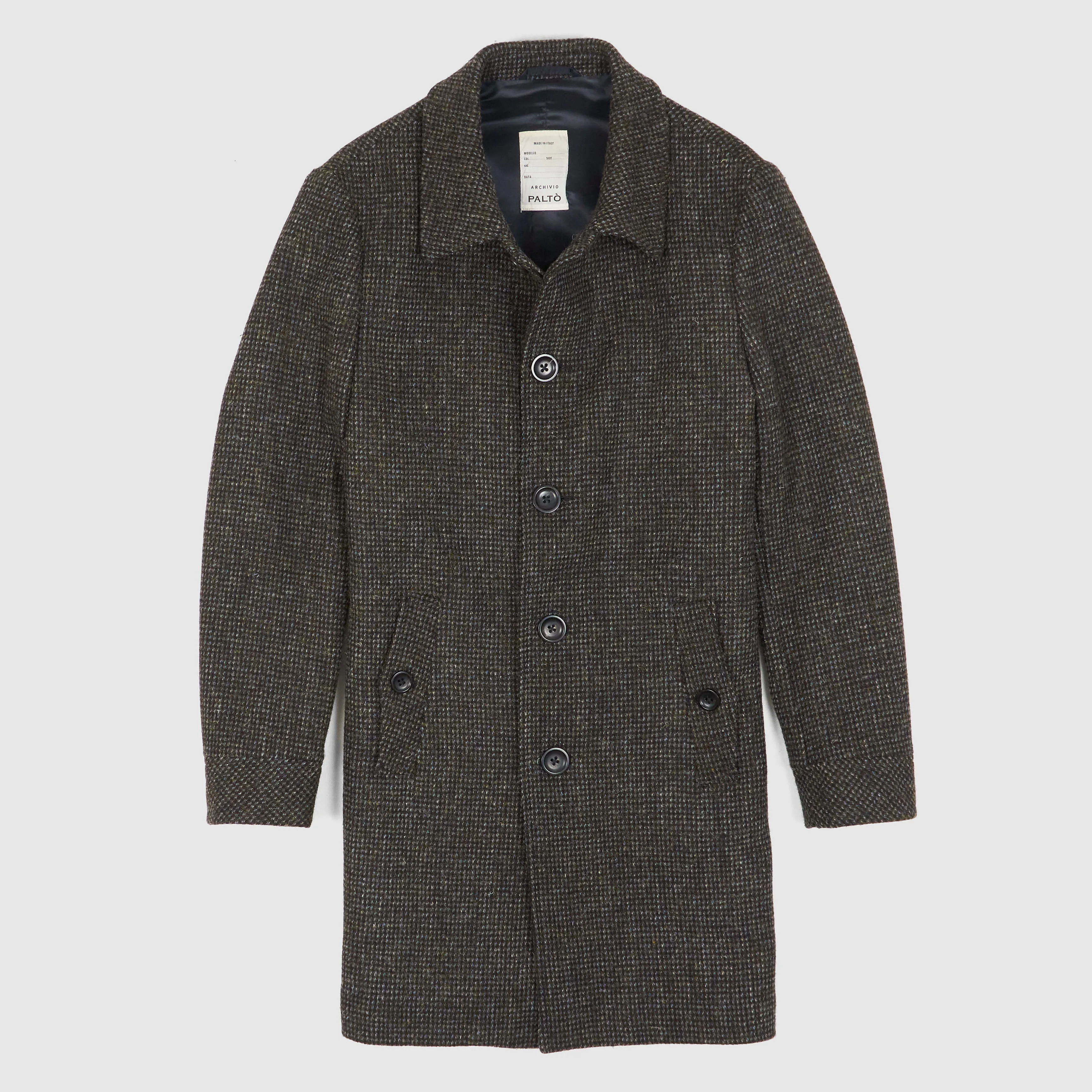 Palto Classic Harris Tweed Medium Length Over Coat sold by DeeCee style