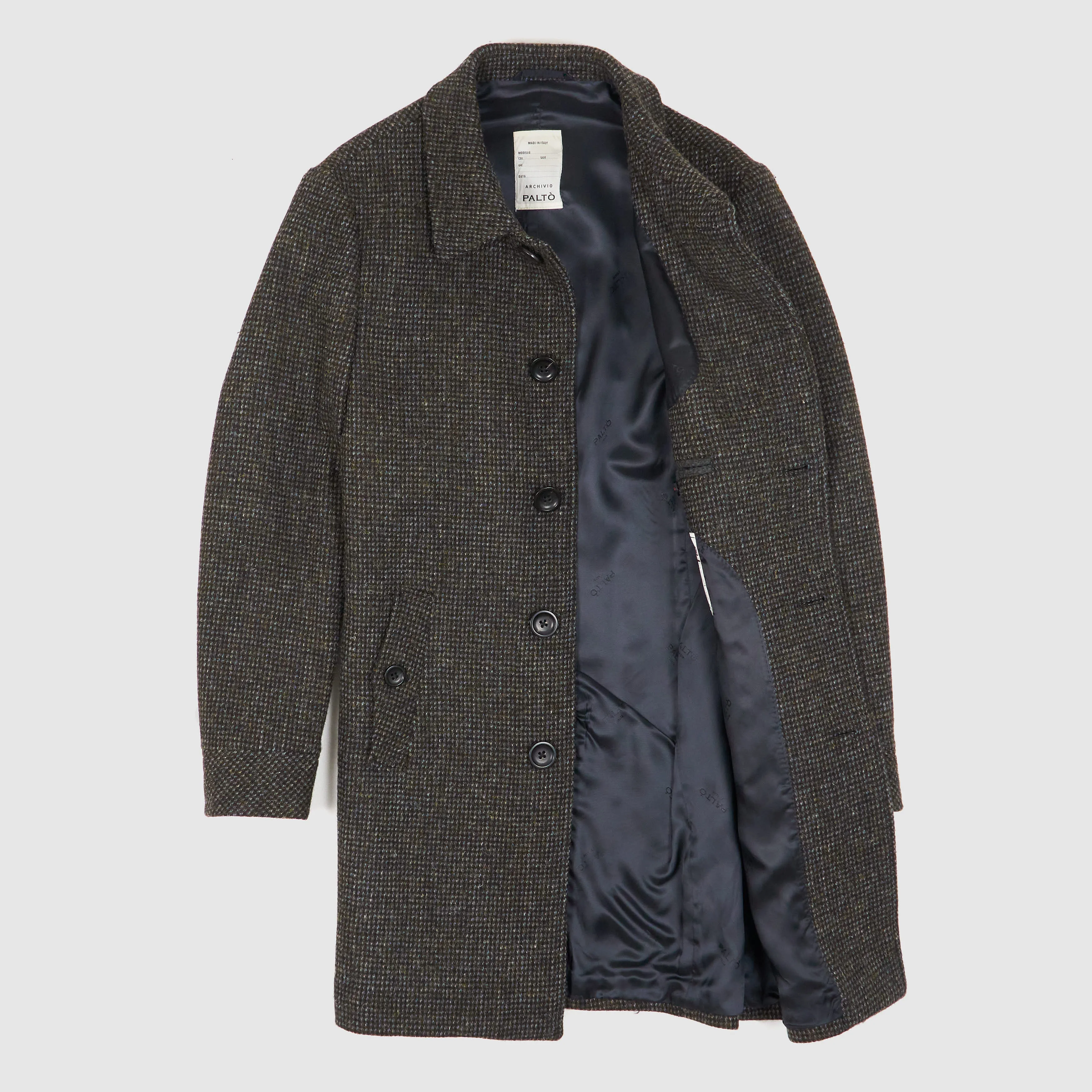Palto Classic Harris Tweed Medium Length Over Coat sold by DeeCee style product image thumbnail 2