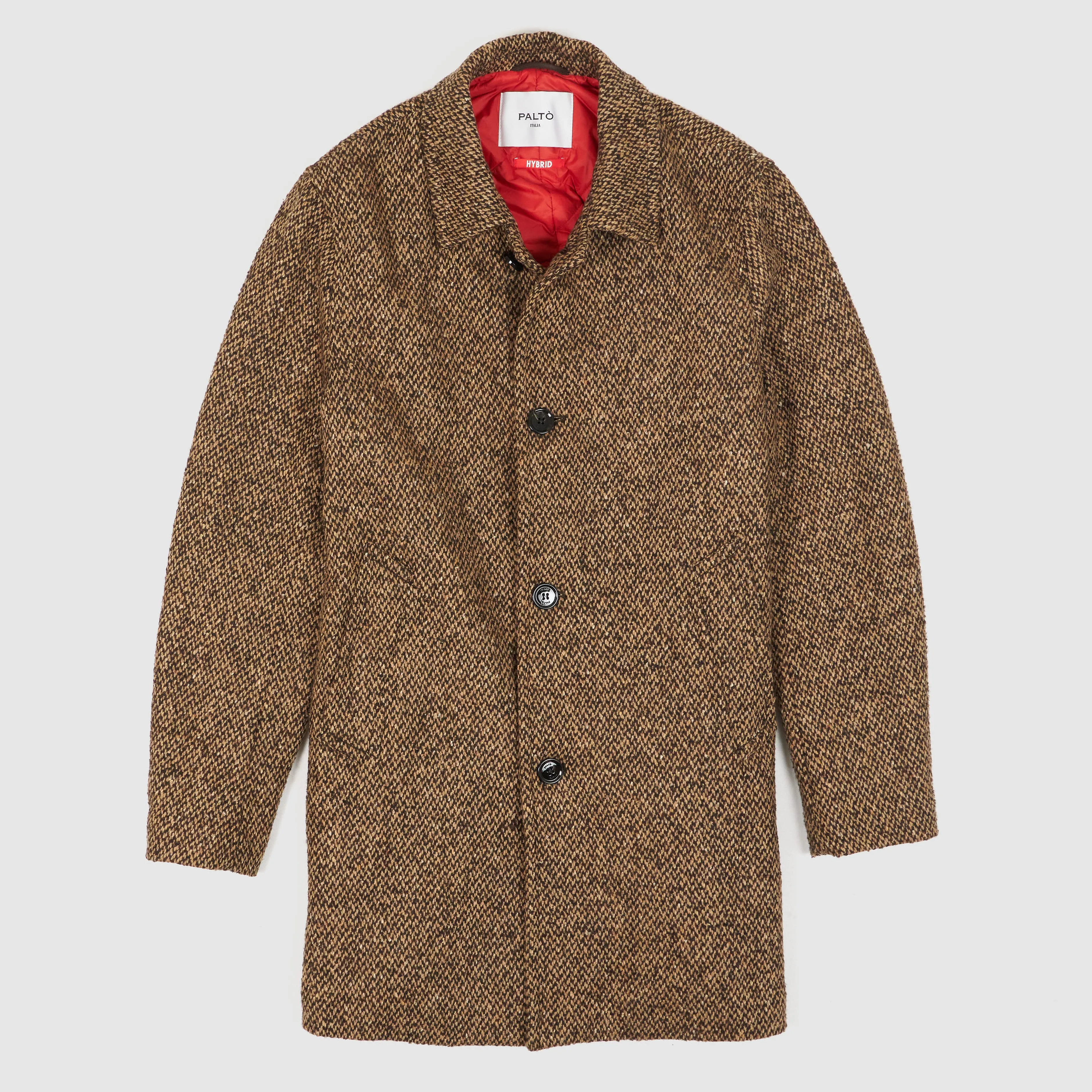 Palto Wool Blend Tweed Coat Thermore® Insulation sold by DeeCee style