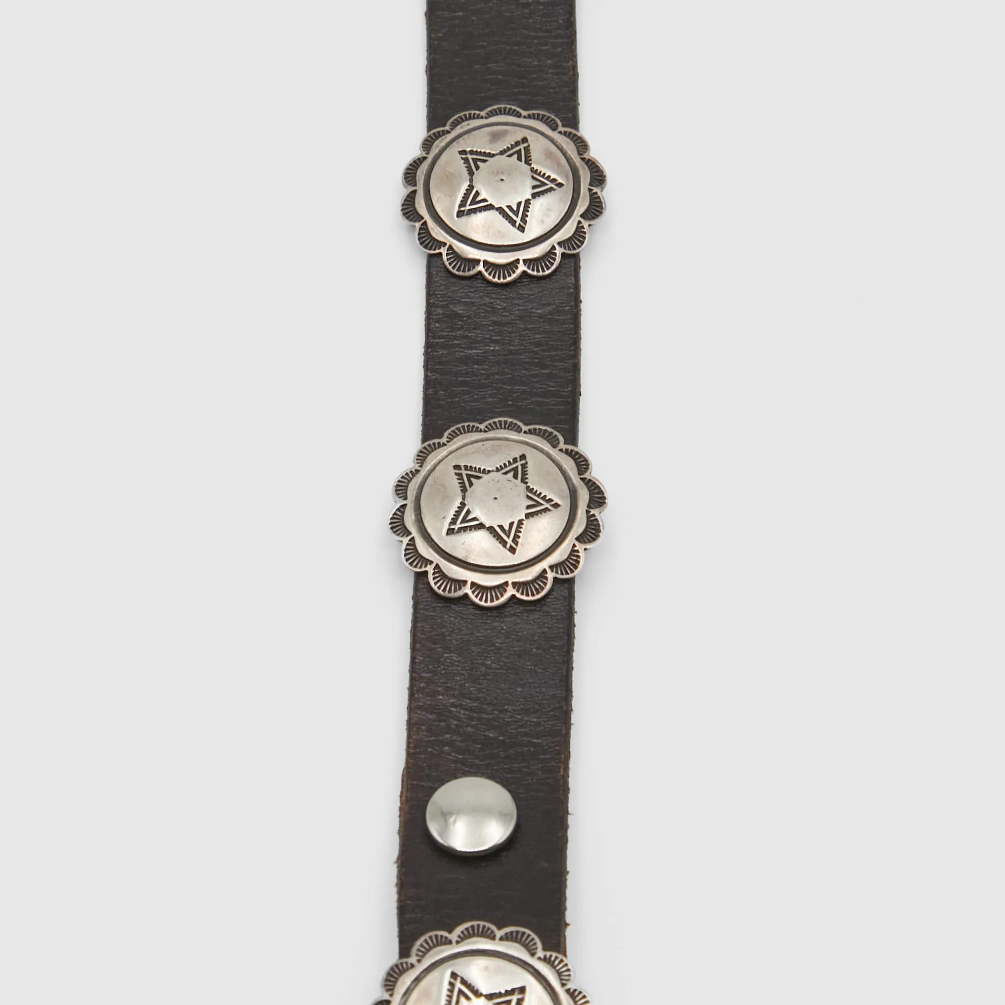 Vintage Jewelry Navajo Sterling Silver Concho Belt sold by DeeCee style product image thumbnail 2