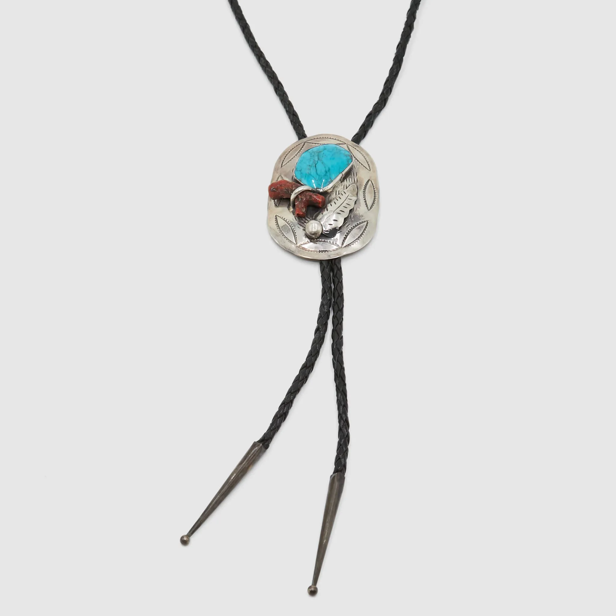 Vintage Jewelry Navajo Sterling Bolo Tie sold by DeeCee style product image thumbnail 2