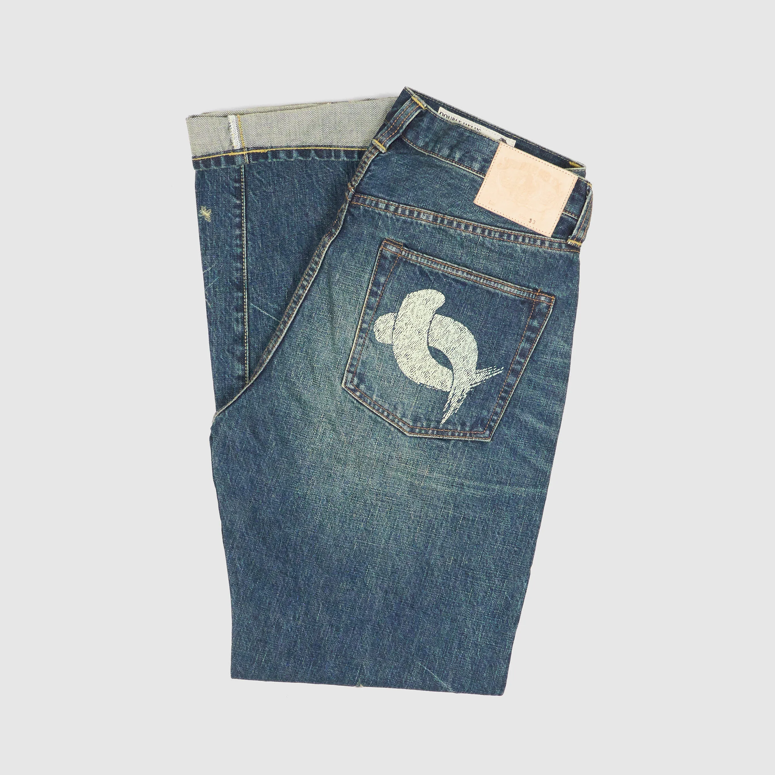 Double Helix 5-Pocket Straight Leg Jeans Hard Washed sold by DeeCee style product image thumbnail 2