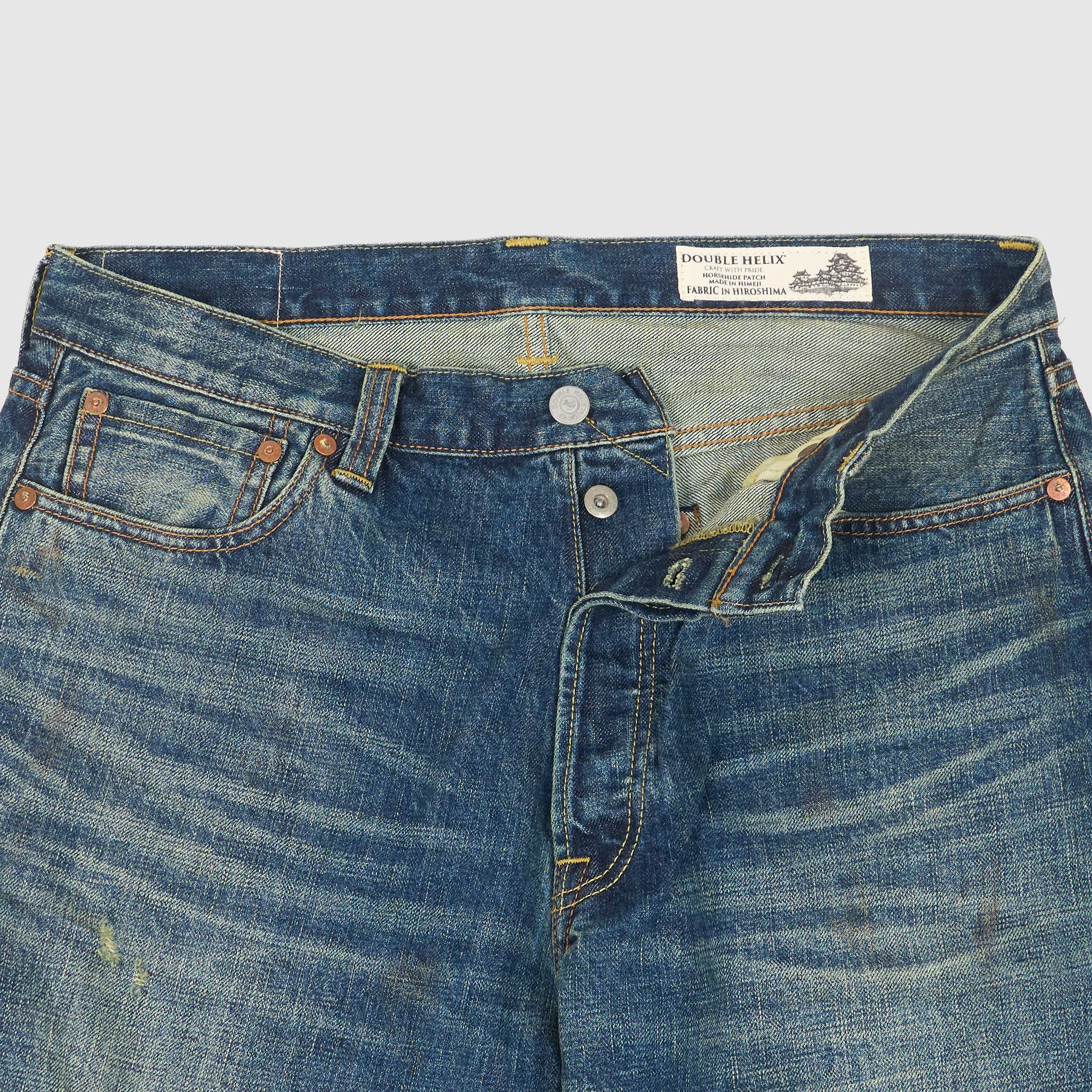 Double Helix 5-Pocket Straight Leg Jeans Hard Washed sold by DeeCee style product image thumbnail 4