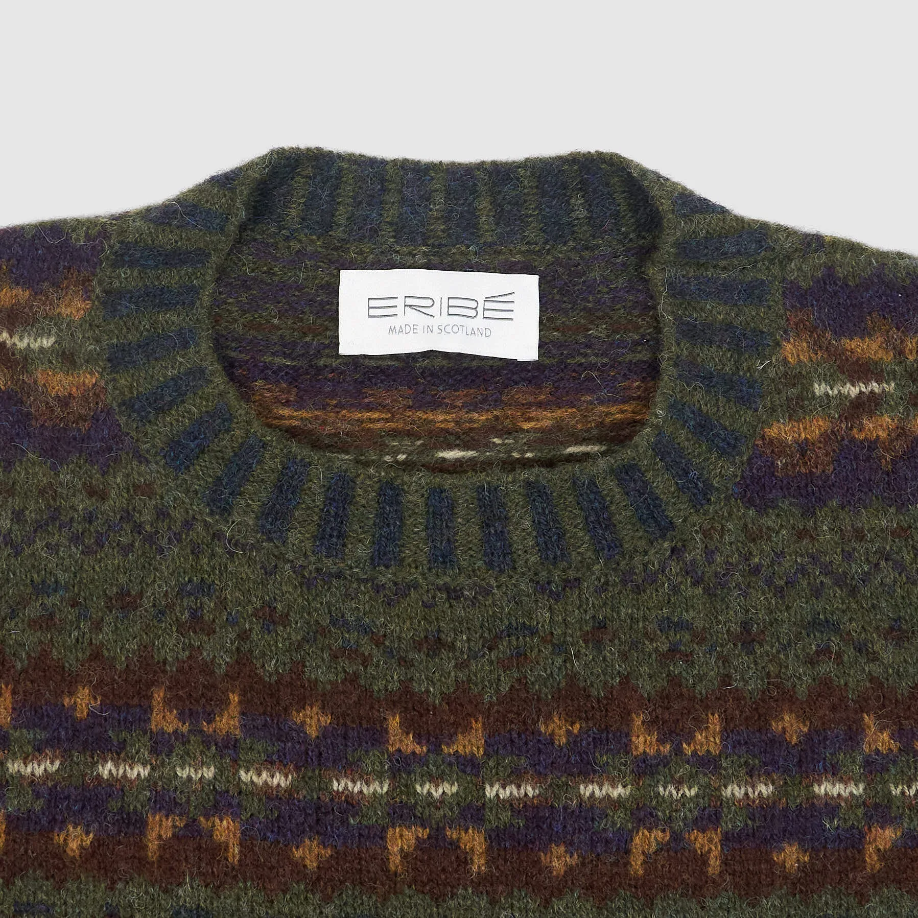 Eribé Knitwear Fair Isle Crew Neck Wool Sweater sold by DeeCee style product image thumbnail 3