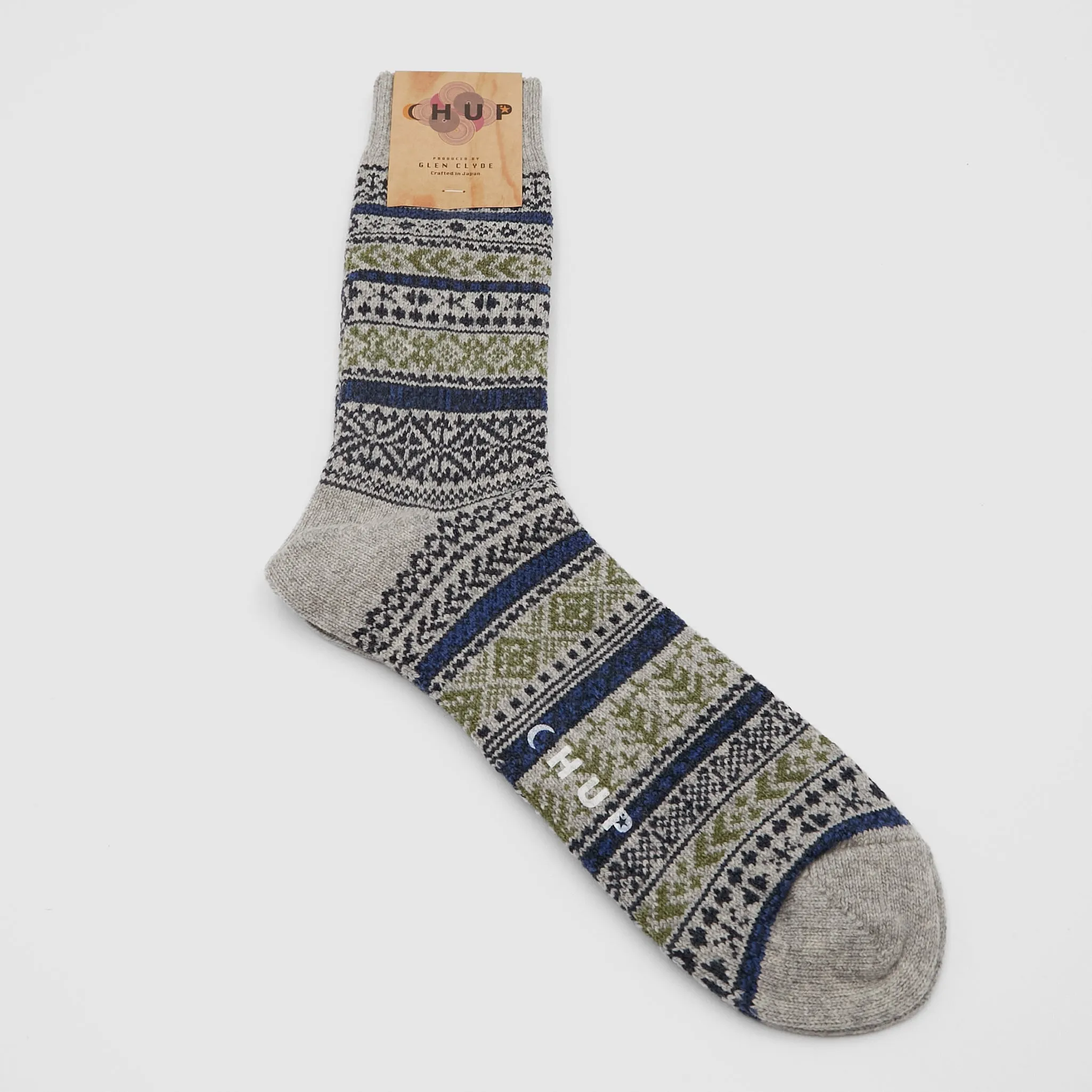 Chup Socks Glen Clyde Quiet Forest Wool Socks sold by DeeCee style