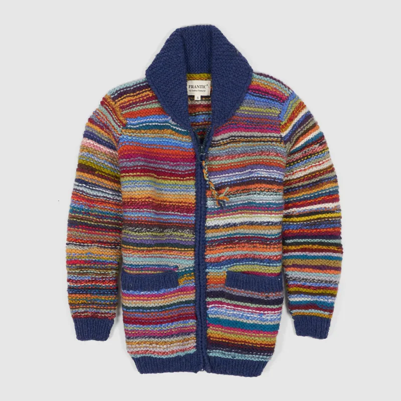 Frantic Ladies Hand Knitwear Full Zip Peggy Armas Cardigan sold by DeeCee style