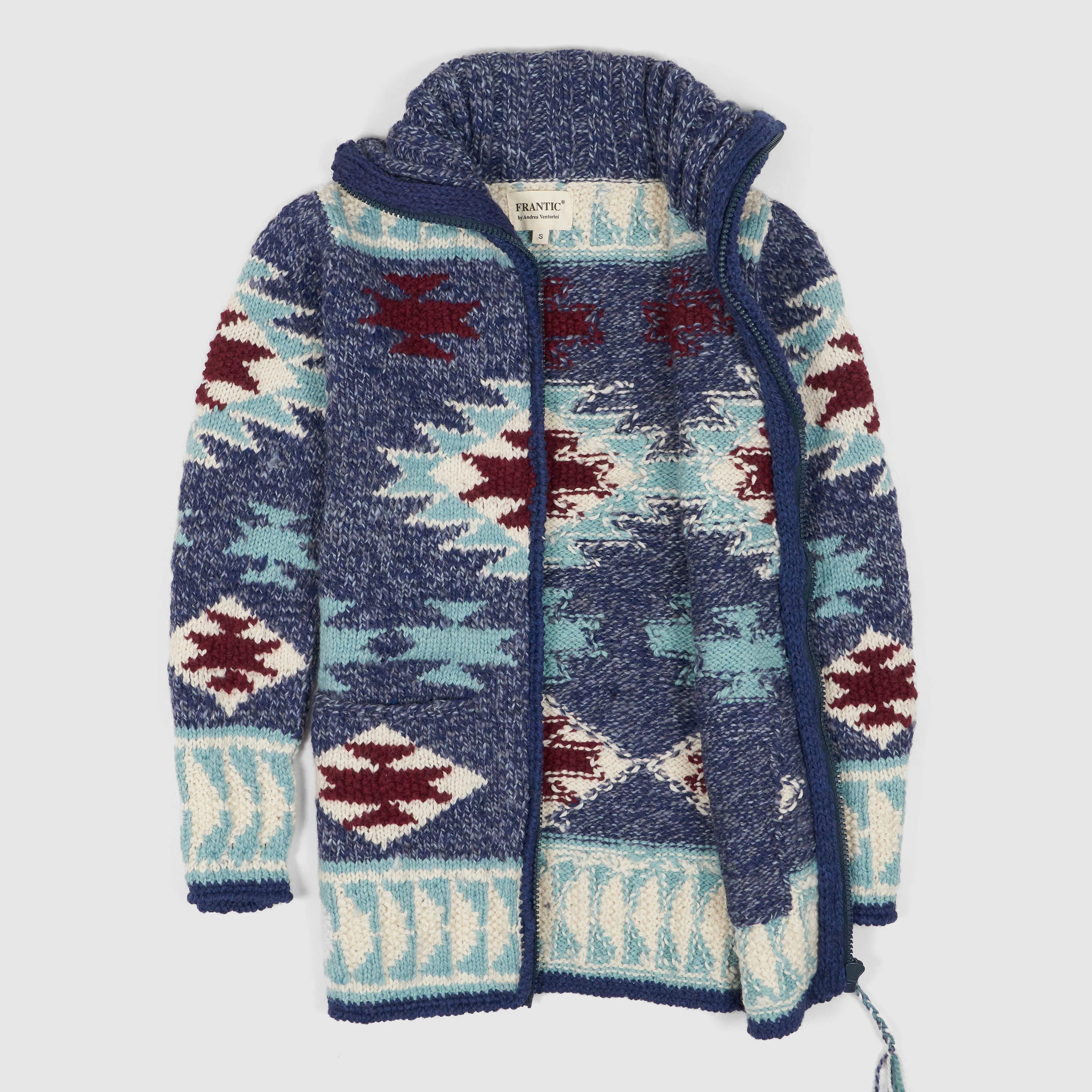 Frantic Hand Knitwear Full Zip Cardigan sold by DeeCee style product image thumbnail 2