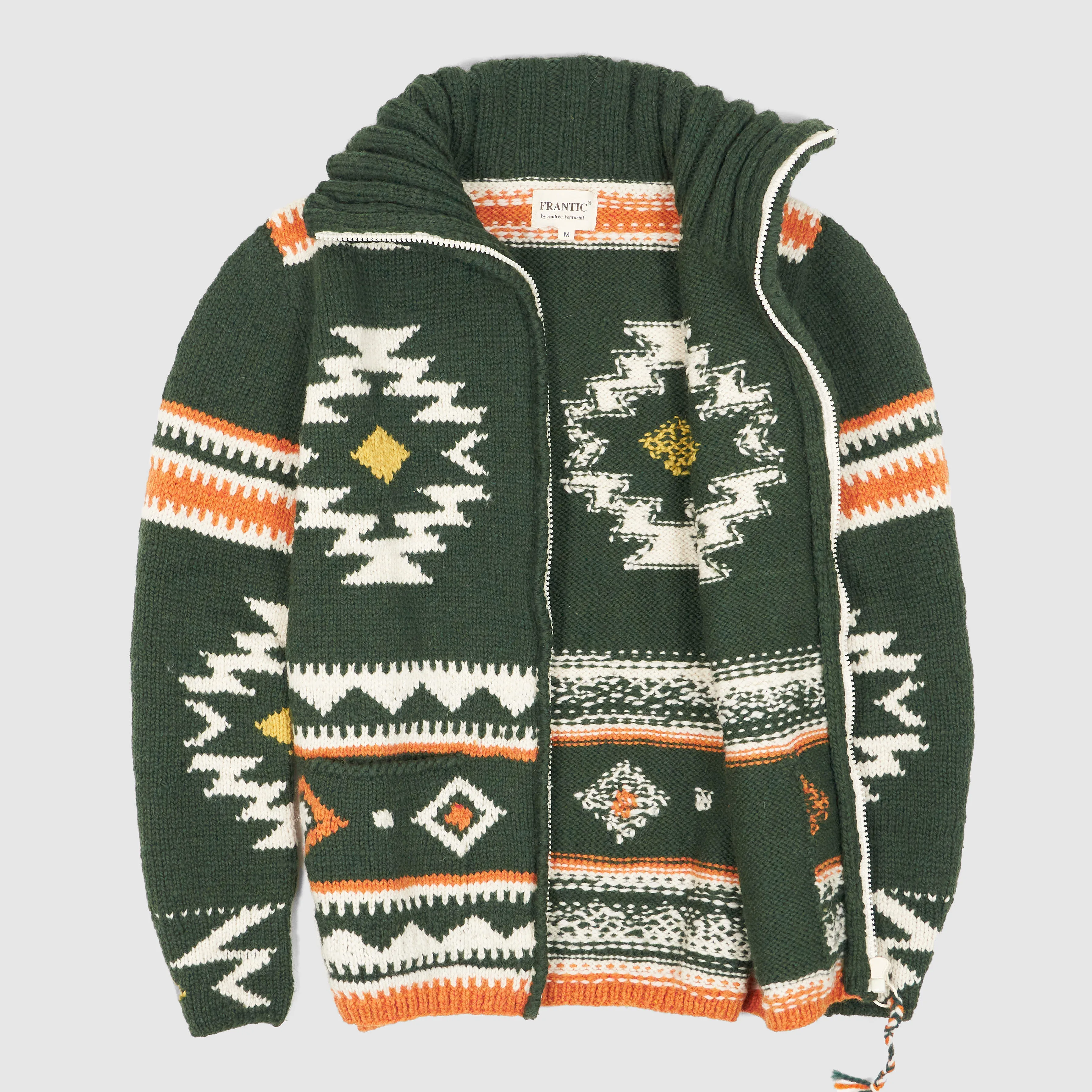 Frantic Hand Knitted Full Zip Cardigan sold by DeeCee style product image thumbnail 2