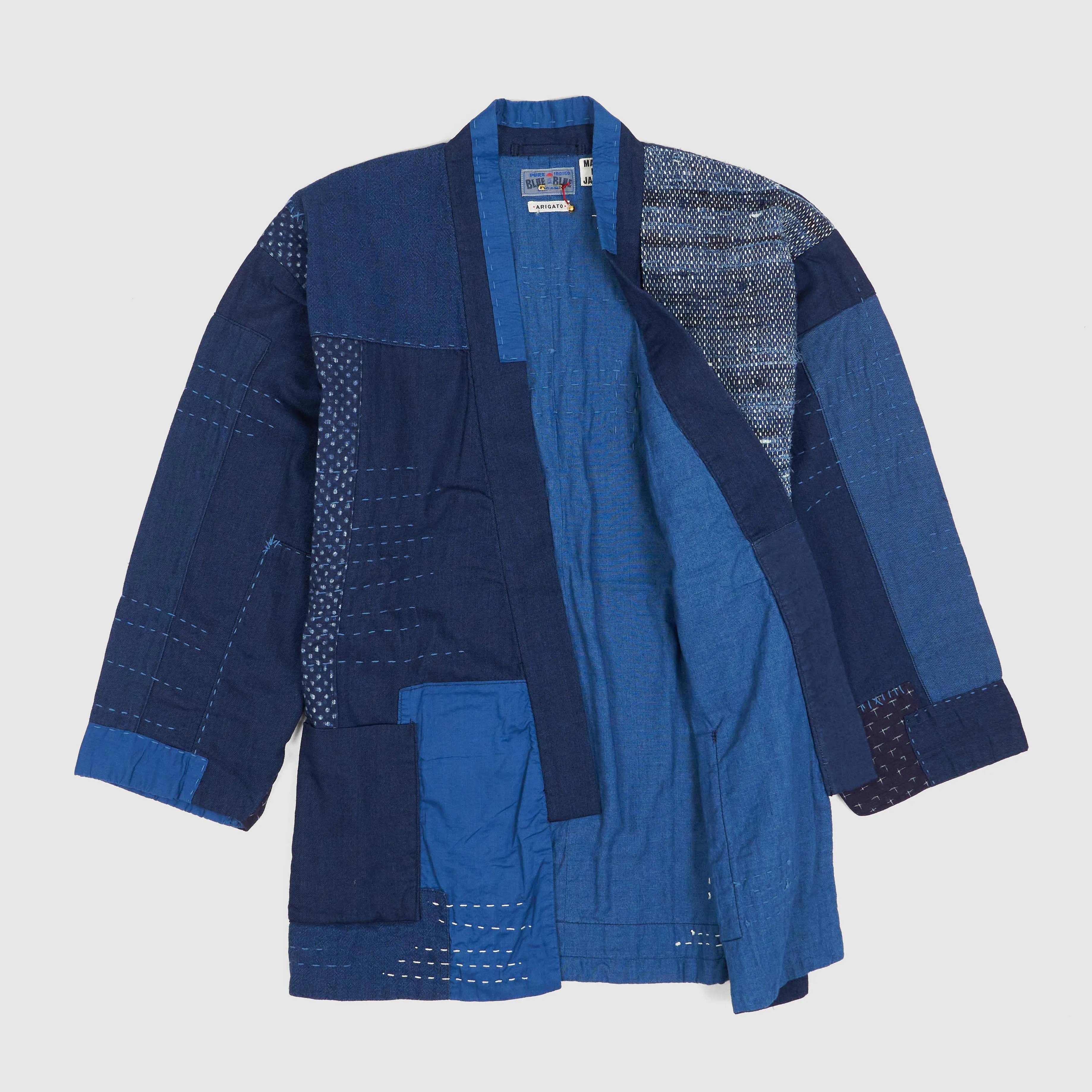 Blue Blue Japan Handstitched Patchwork Kimono sold by DeeCee style product image thumbnail 2