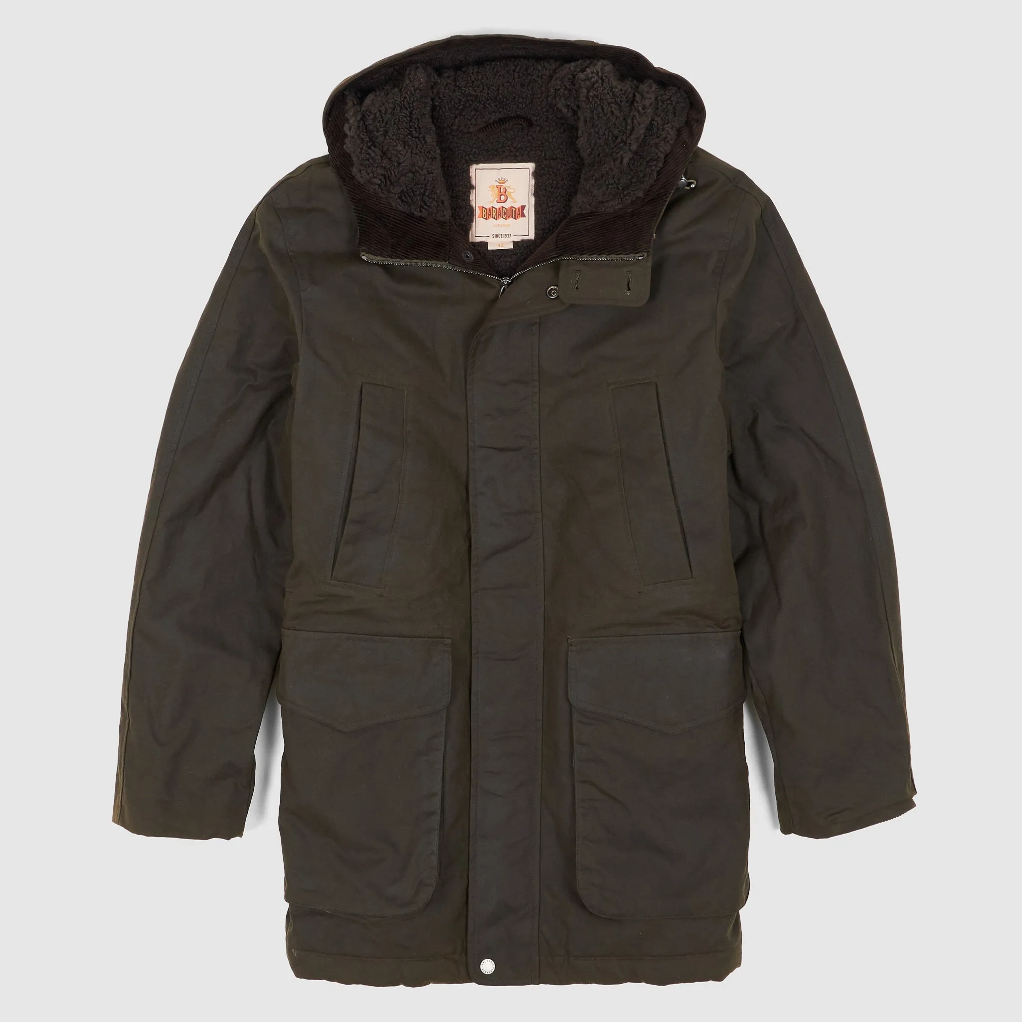 Baracuta Waxed Long Field Parka sold by DeeCee style