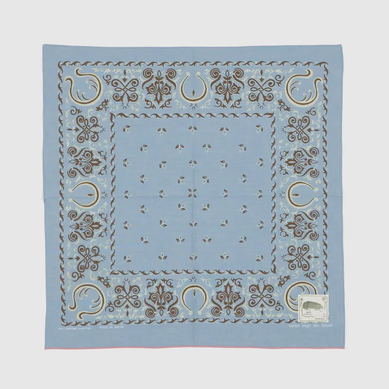 Kapital Fastcolor Ornament Cotton Bandana sold by DeeCee style