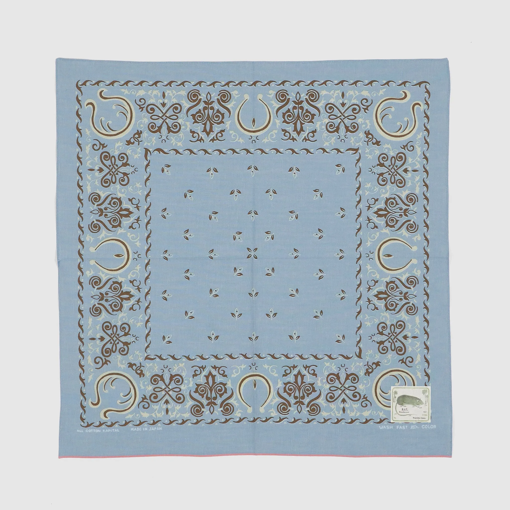 Kapital Fastcolor Ornament Cotton Bandana sold by DeeCee style