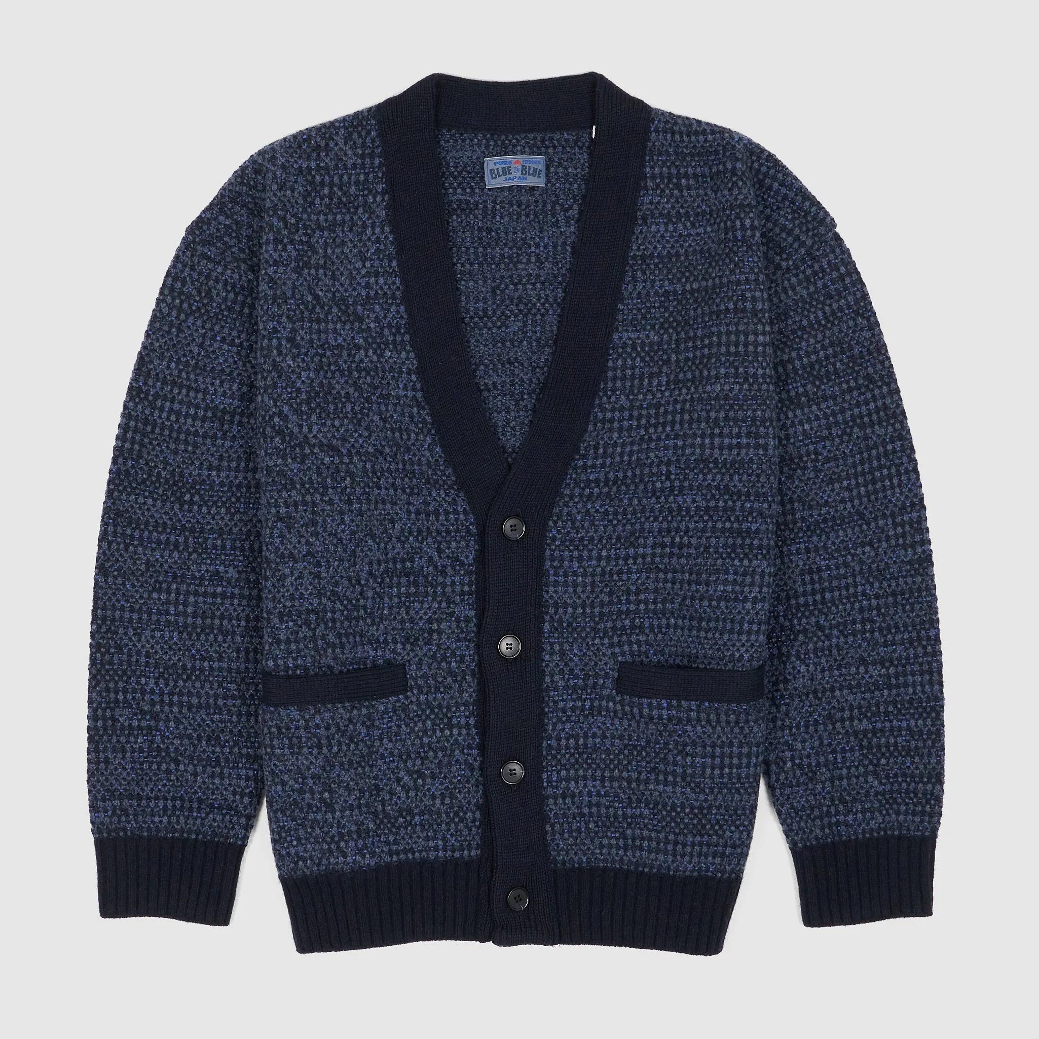 Blue Blue Japan Knitted Light Pique Cardigan sold by DeeCee style