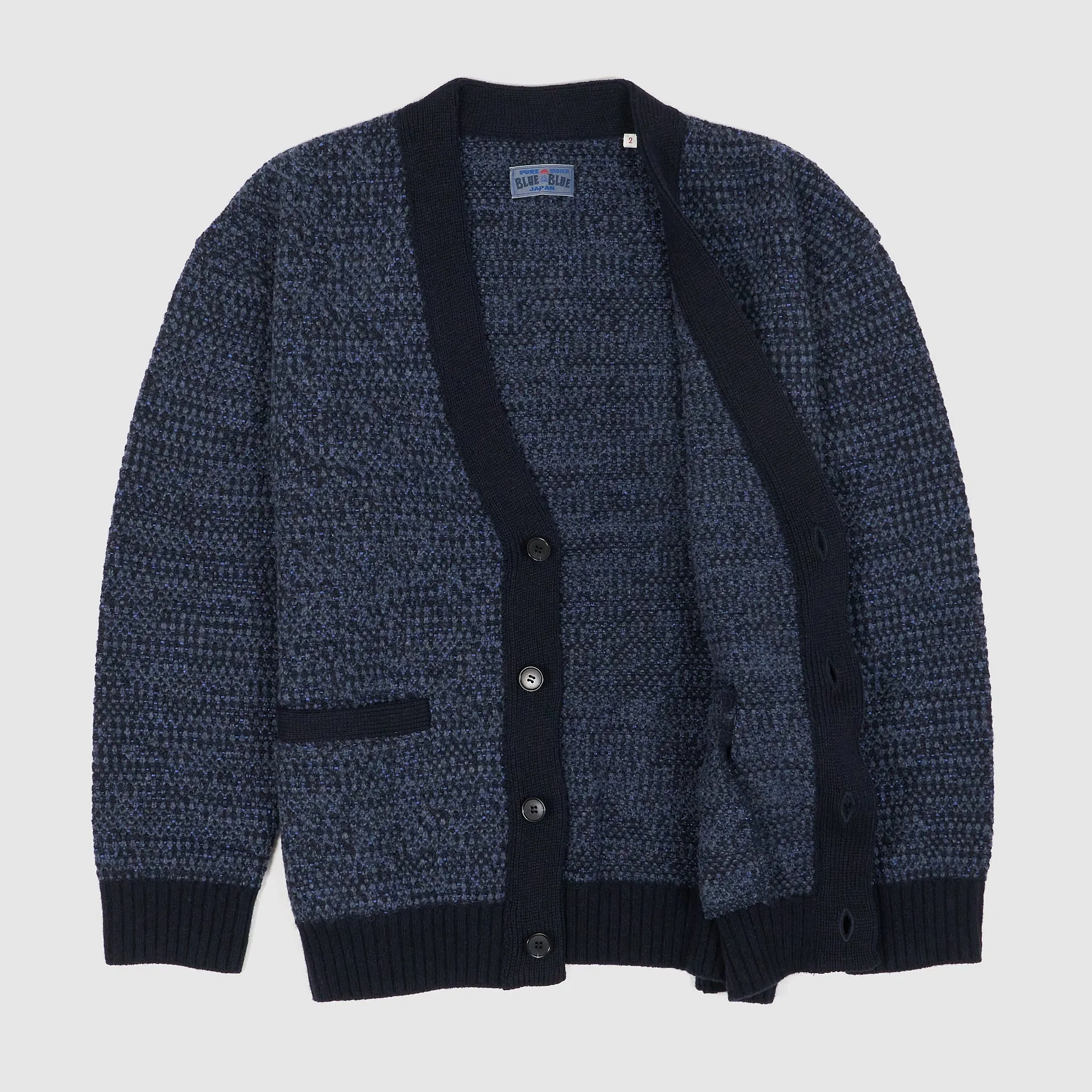Blue Blue Japan Knitted Light Pique Cardigan sold by DeeCee style product image thumbnail 2