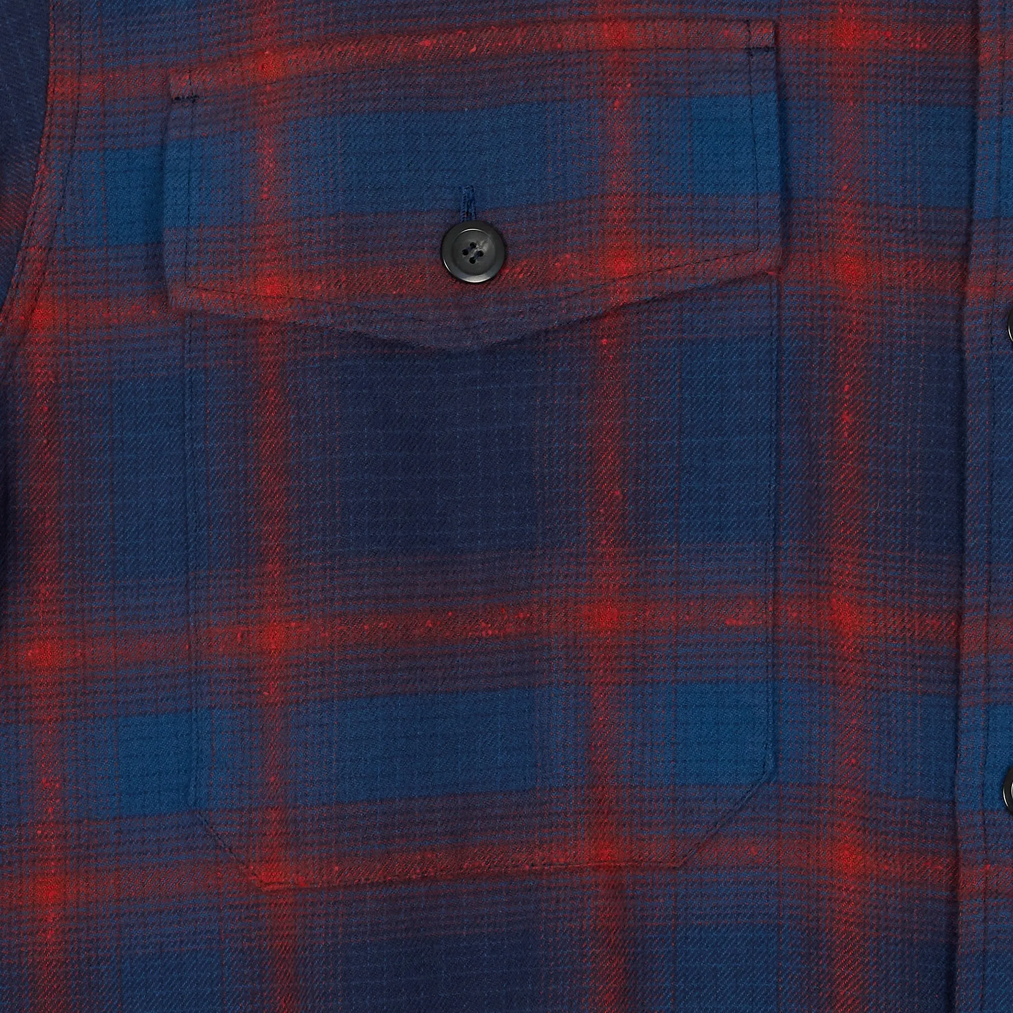 Blue Blue Japan Light Flannel Work Overshirt Indigo Check sold by DeeCee style product image thumbnail 5