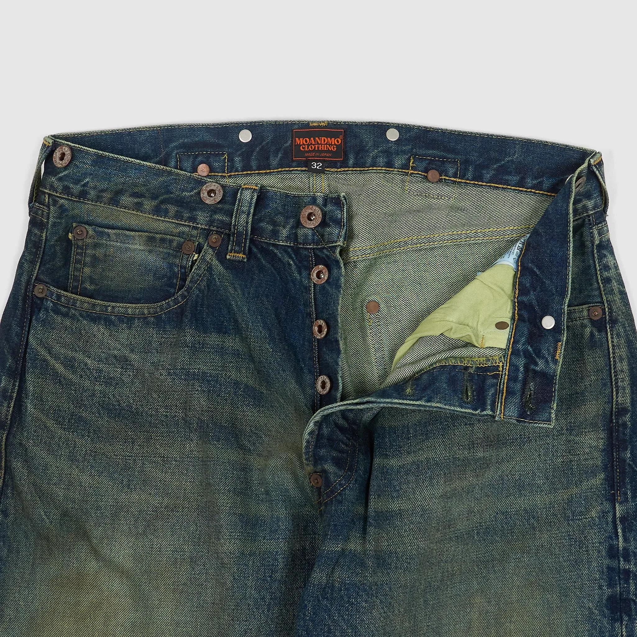 Moandmo® 5 Pocket 1920's Inspired Straight Leg Denim sold by DeeCee style product image thumbnail 4