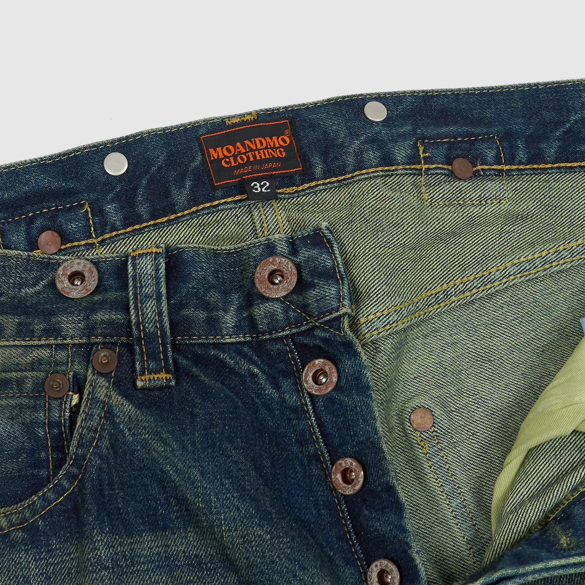 Moandmo® 5 Pocket 1920's Inspired Straight Leg Denim sold by DeeCee style product image thumbnail 5