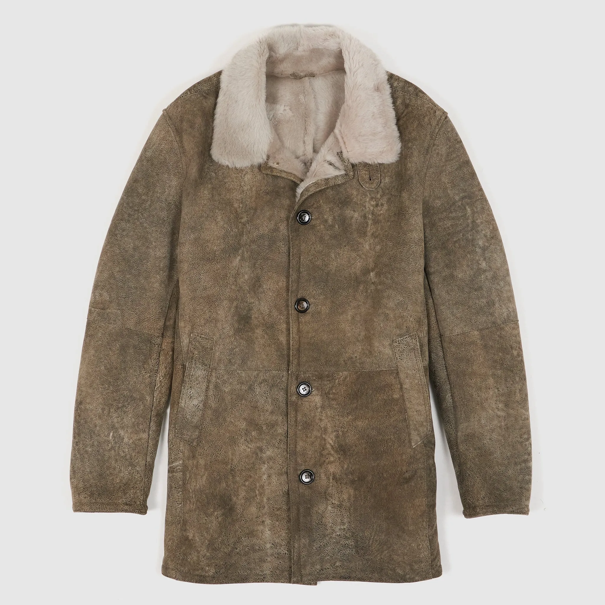 Gimos Soft Shearling Leather Coat sold by DeeCee style