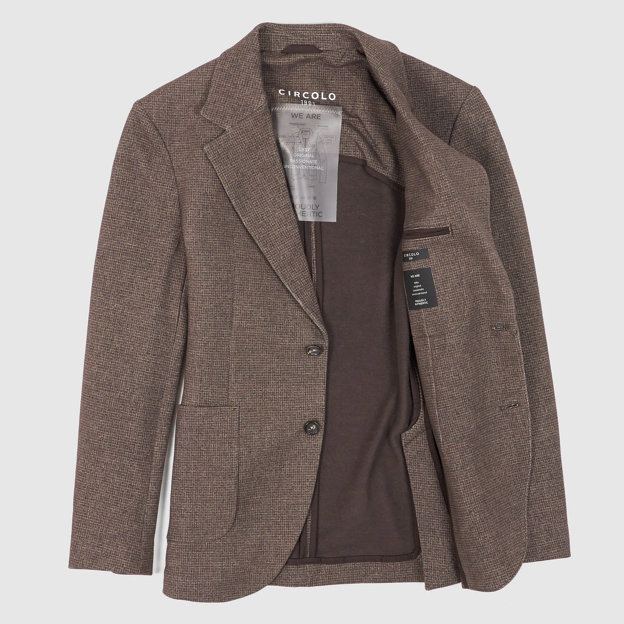 Circolo 1901 Man Cotton Tweed BlendClassic Blazer sold by DeeCee style product image thumbnail 2