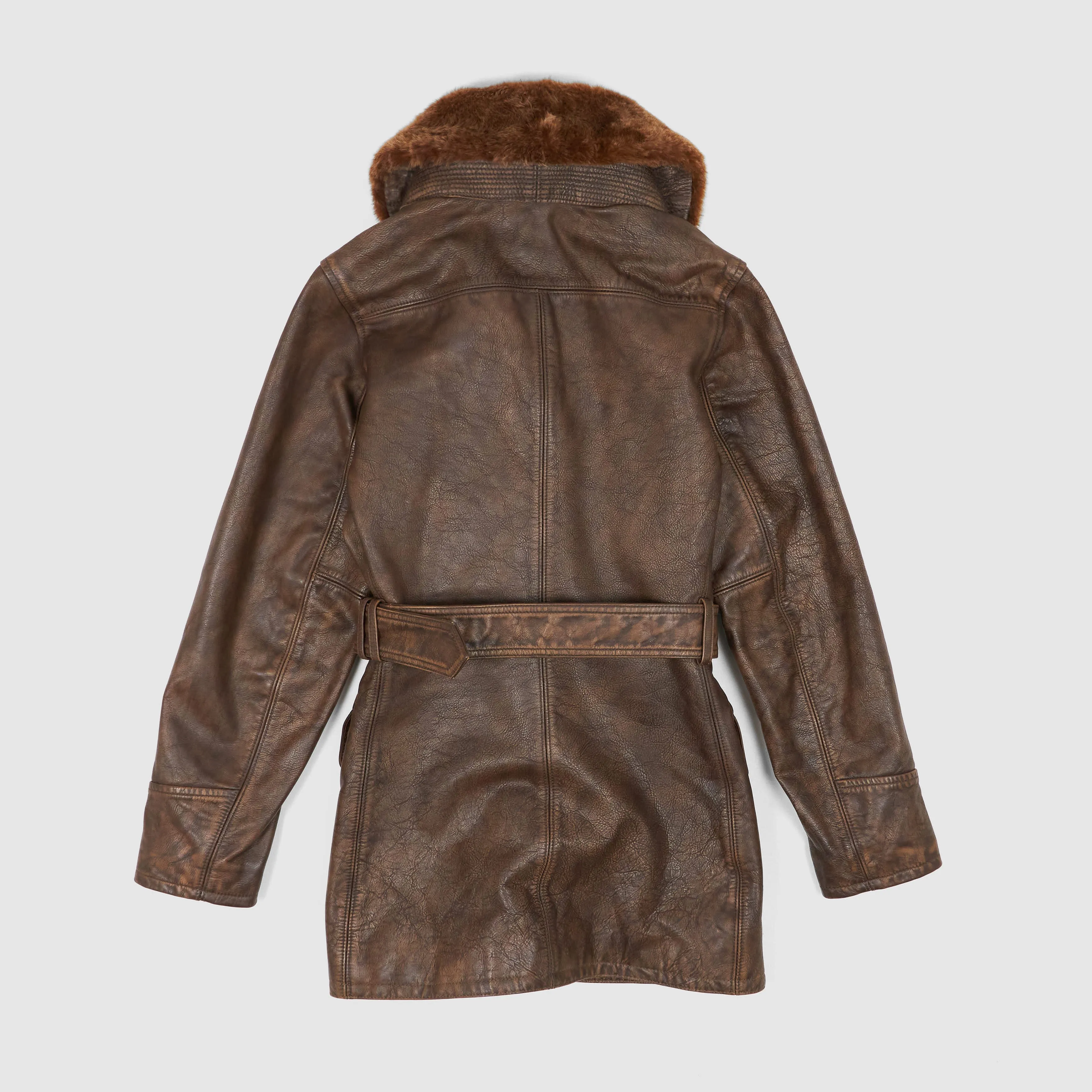 Double RL Ladies Shearling- Collar Leather Coat Jacket sold by DeeCee style product image thumbnail 3