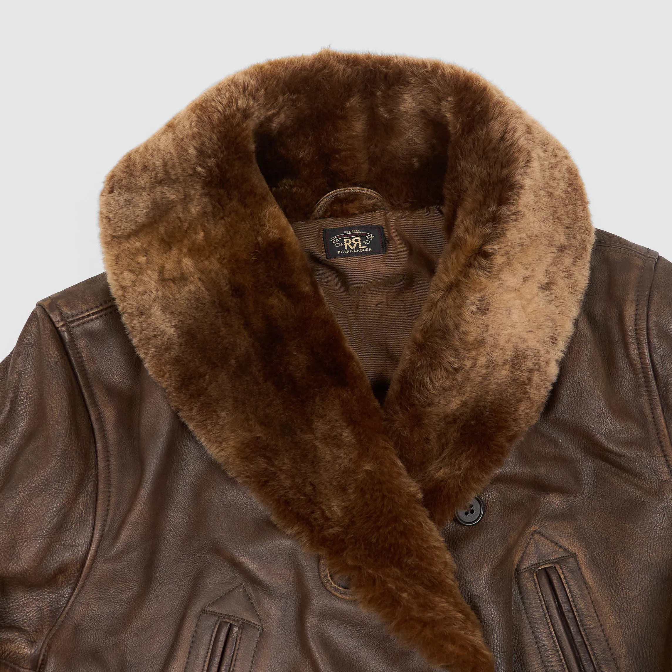 Double RL Ladies Shearling- Collar Leather Coat Jacket sold by DeeCee style product image thumbnail 4