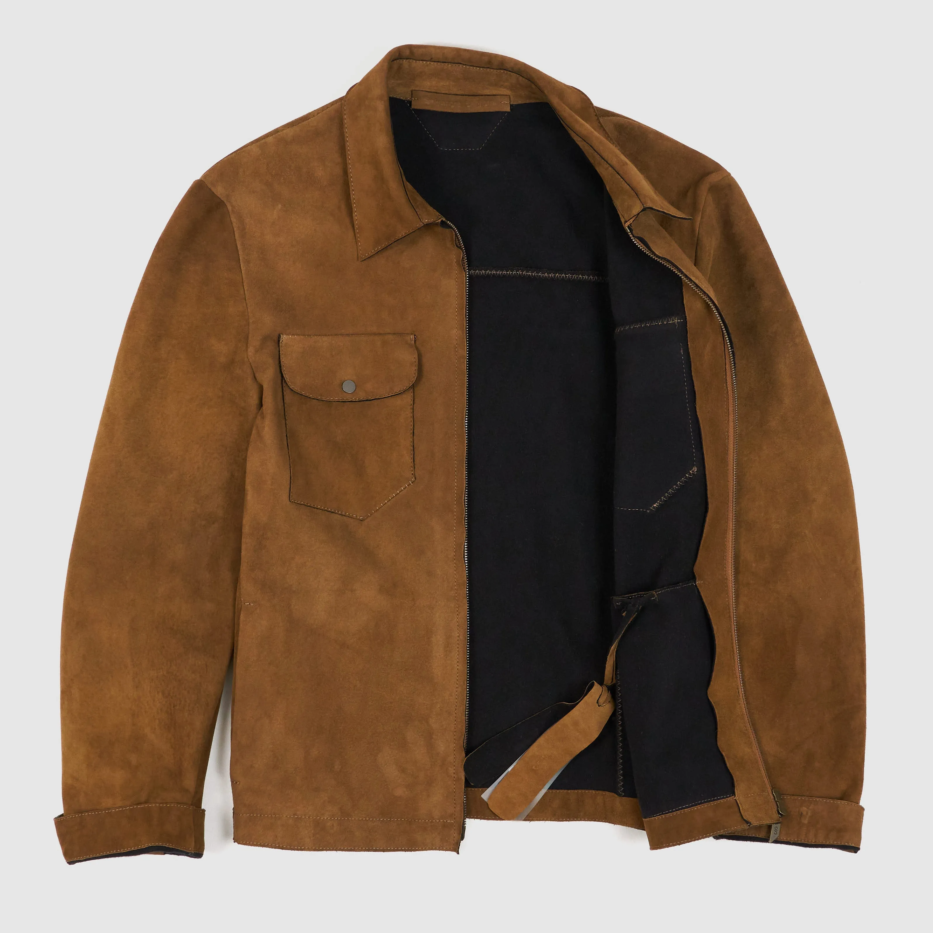 Salvatore Santoro Leather Overshirt Jacket sold by DeeCee style product image thumbnail 2