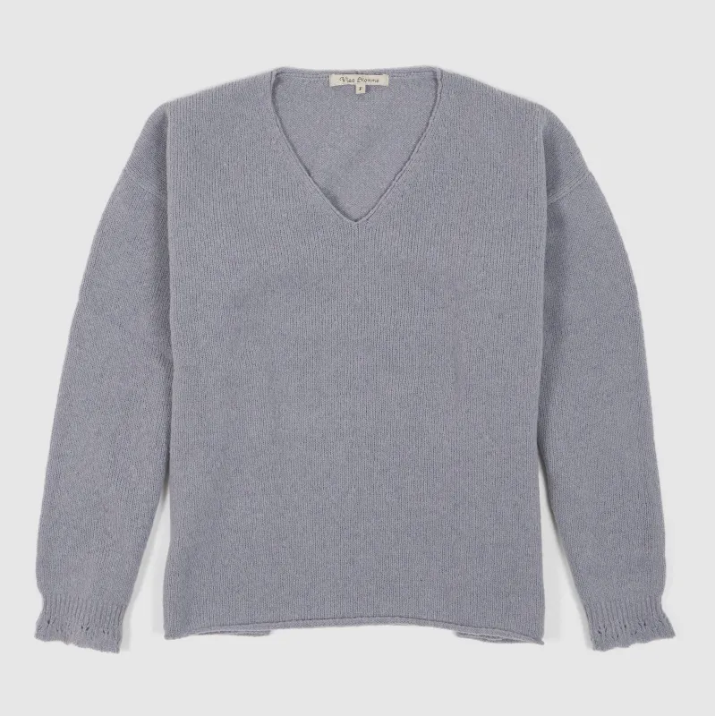 Vlas Blomme Ladies V-Neck Pullover sold by DeeCee style