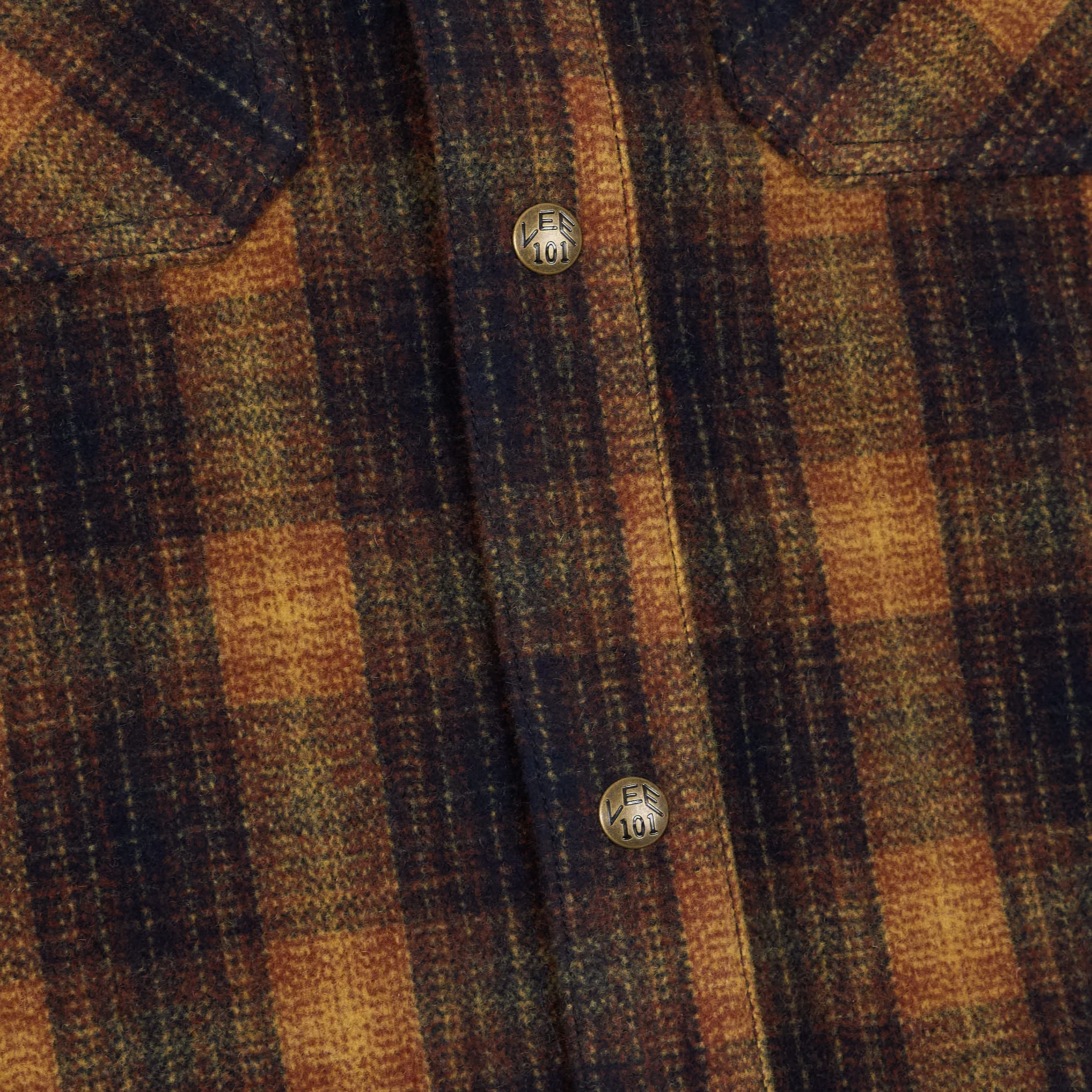 Lee 101 Wool Blend Checked Overshirt sold by DeeCee style product image thumbnail 5