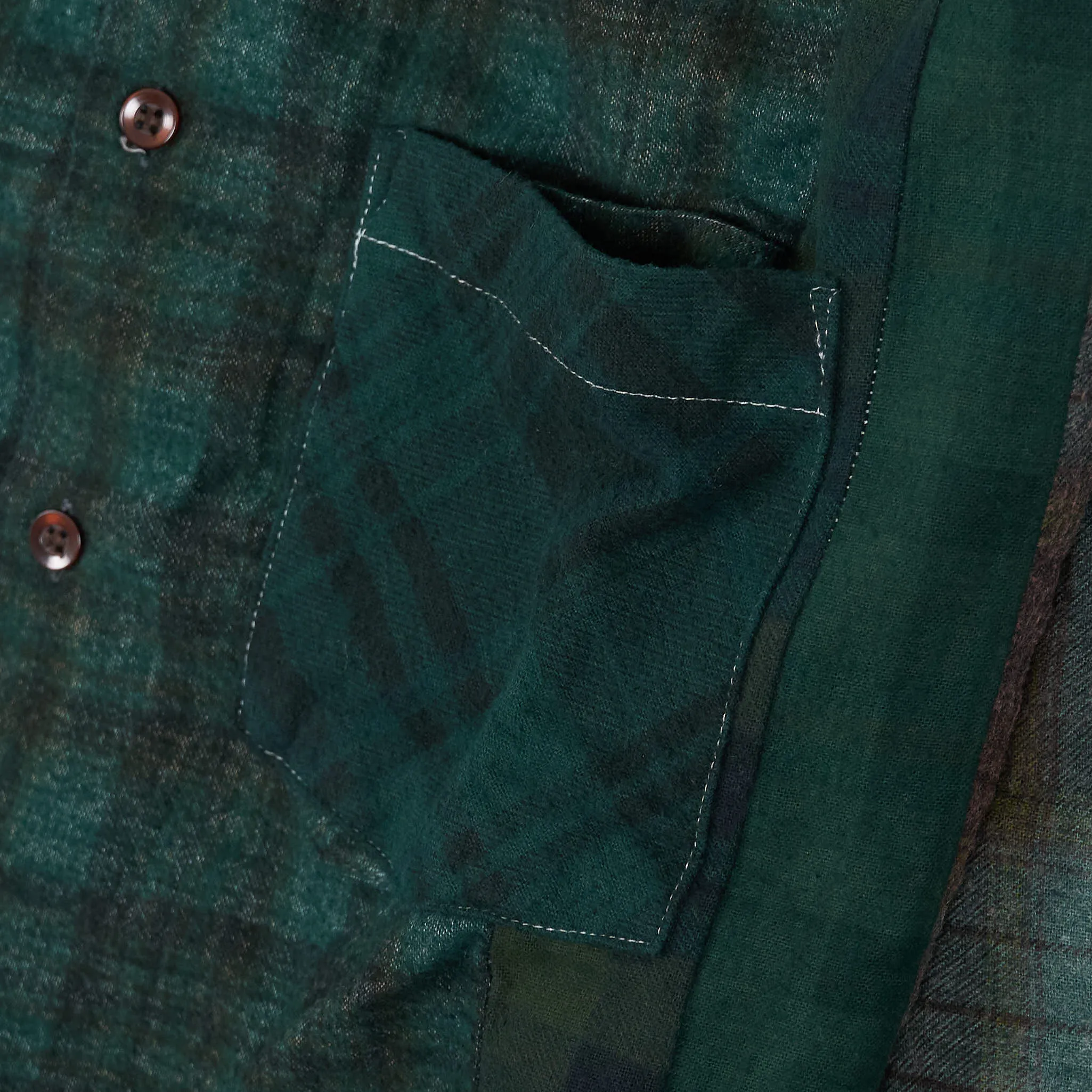 Needles Japan Rebuild 7-Cuts Plaid Flannel Shirt Unisex sold by DeeCee style product image thumbnail 4