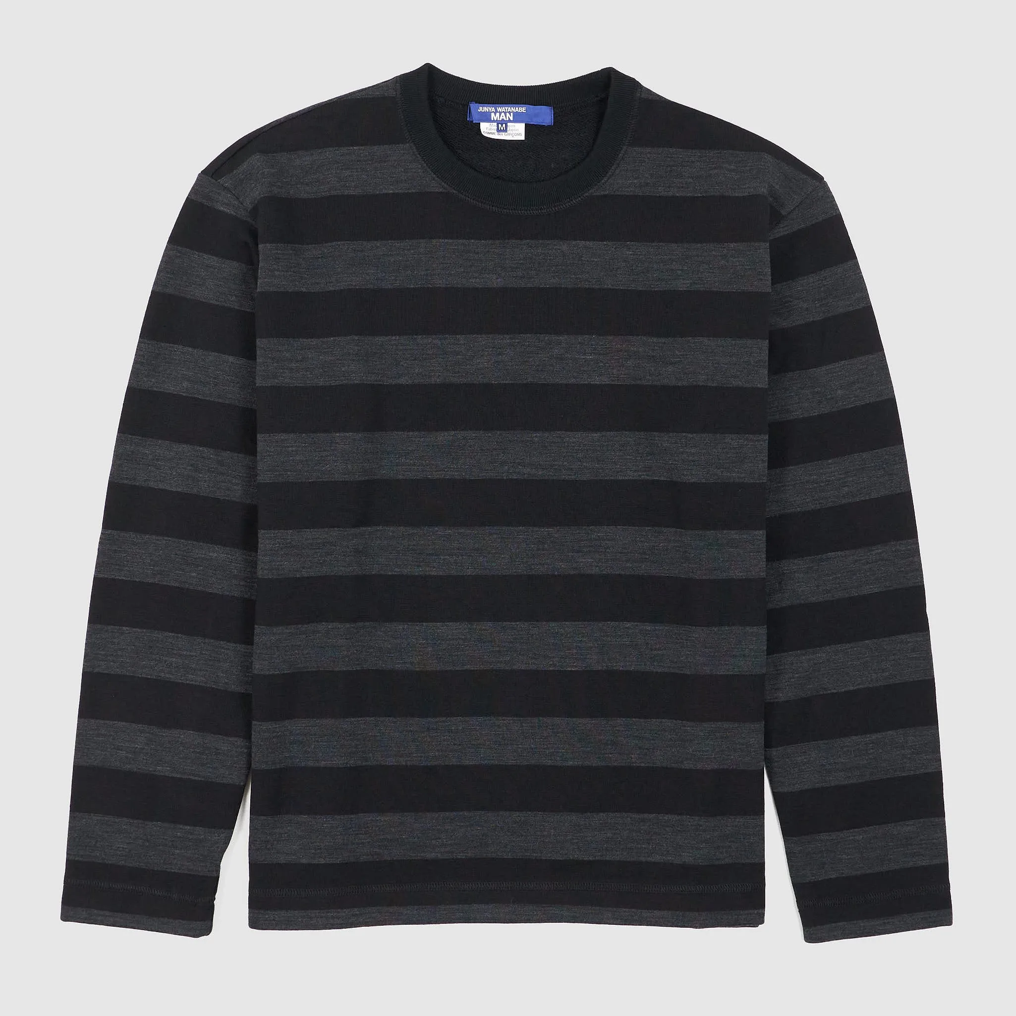 Junya Watanabe MAN Relaxed Striped Crew Neck Sweater sold by DeeCee style