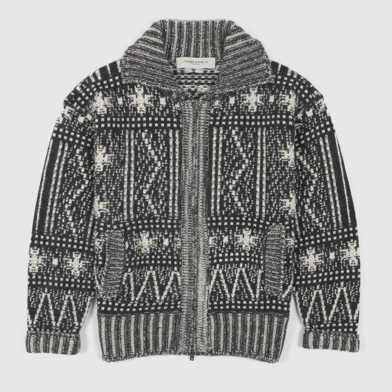 Golden Goose  Relaxed Fitted Fair Isle Cardigan sold by DeeCee style