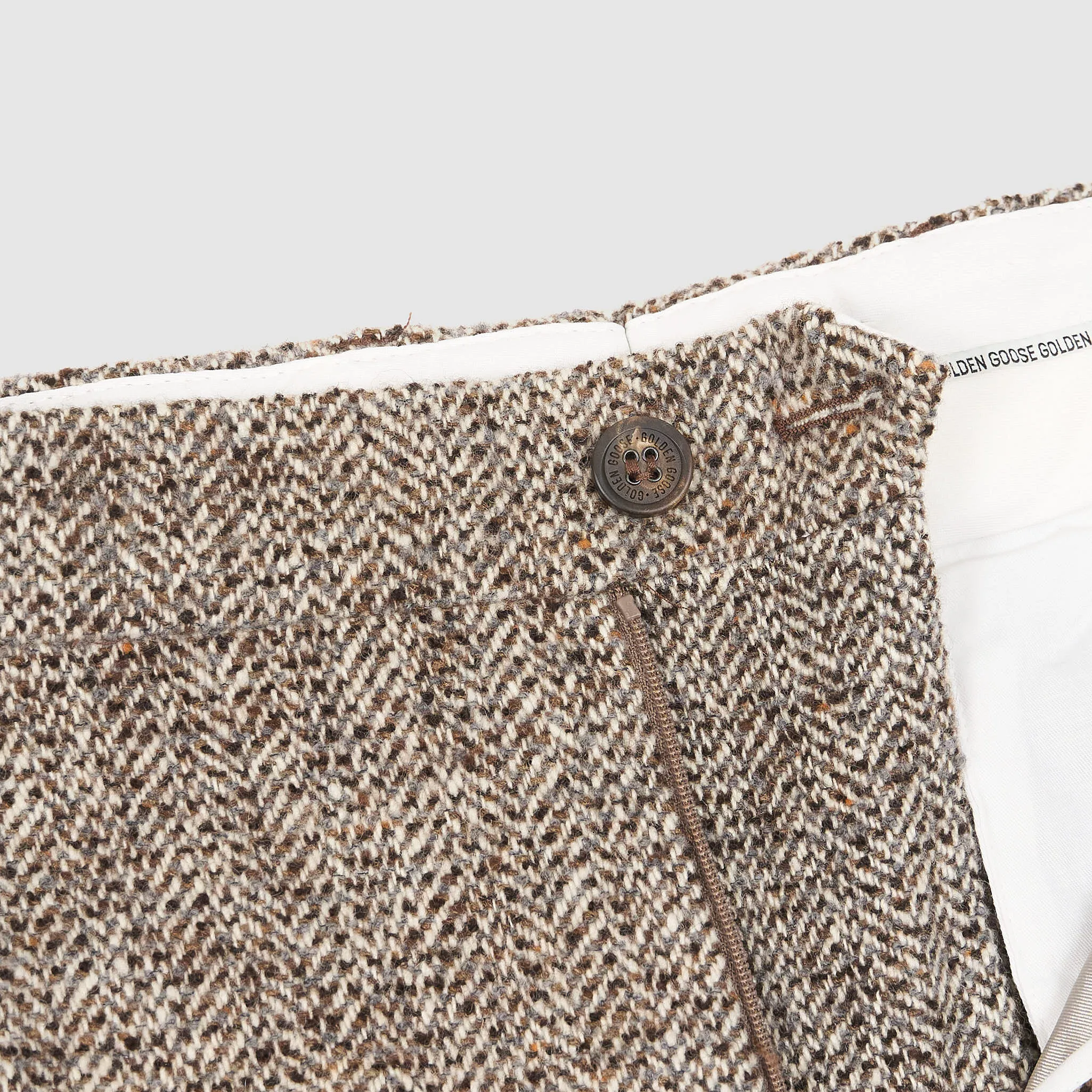 Golden Goose Herringbone Relaxed Fit Wool/ Silk Blend Trousers sold by DeeCee style product image thumbnail 5