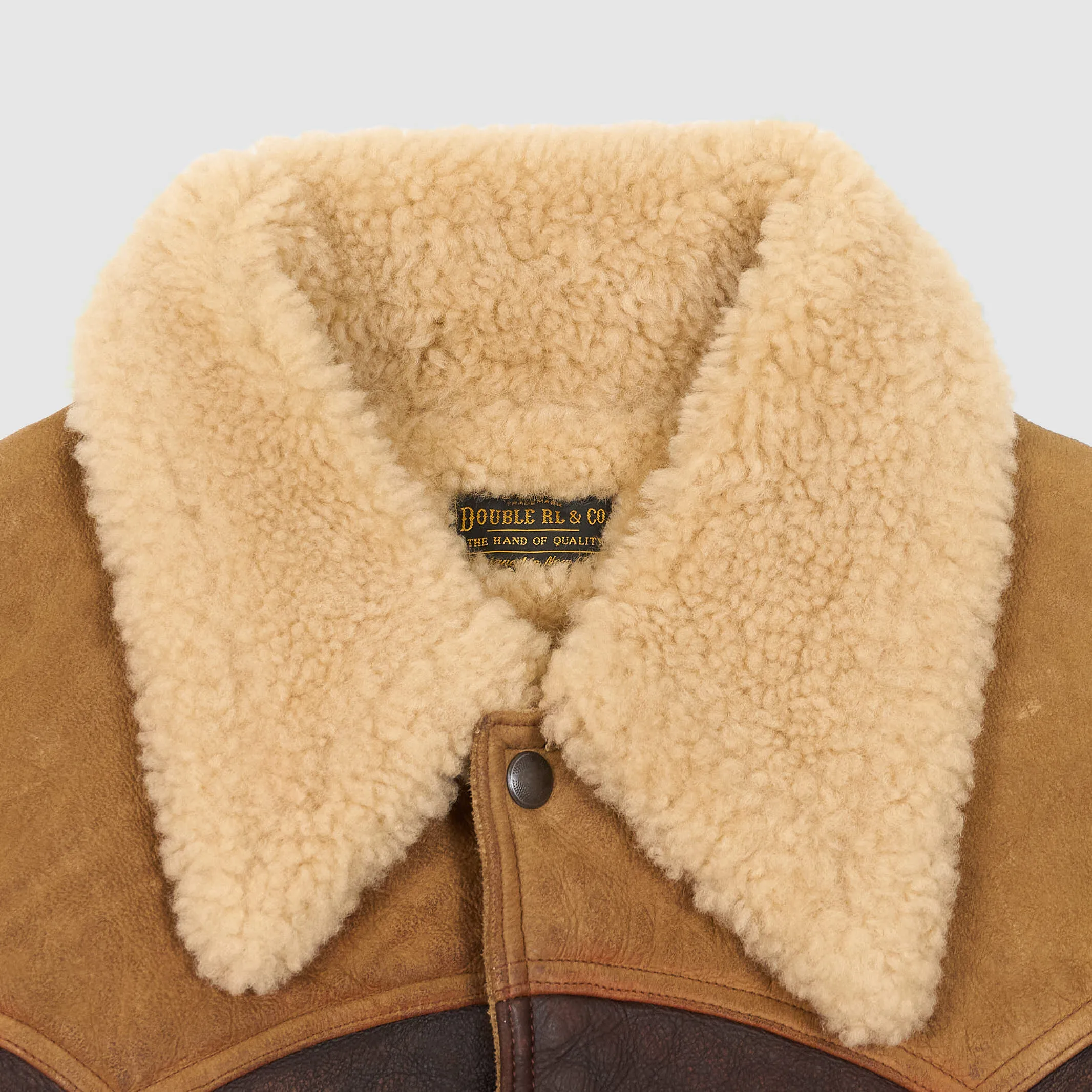 Double RL Two Tone Dalton Shearling Vest sold by DeeCee style product image thumbnail 4