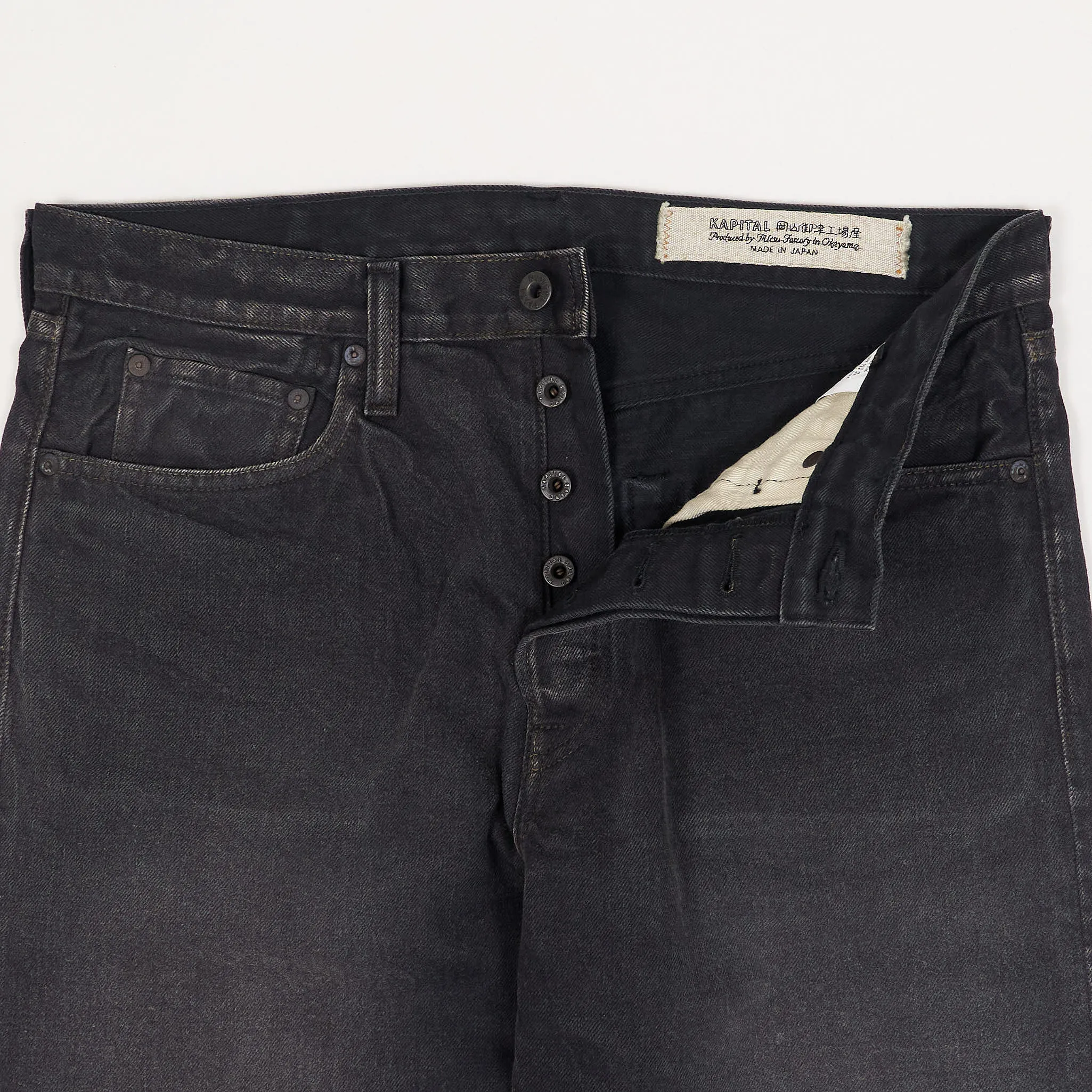 Kapital 5-Pocket Monkey Cisco 5 Pocket Vintage Washed Black Denim Jeans sold by DeeCee style product image thumbnail 3