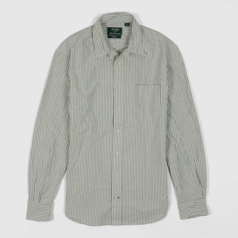 Gitman Vintage Brushed Cotton Striped Oxford  Shirt Without Button Down sold by DeeCee style