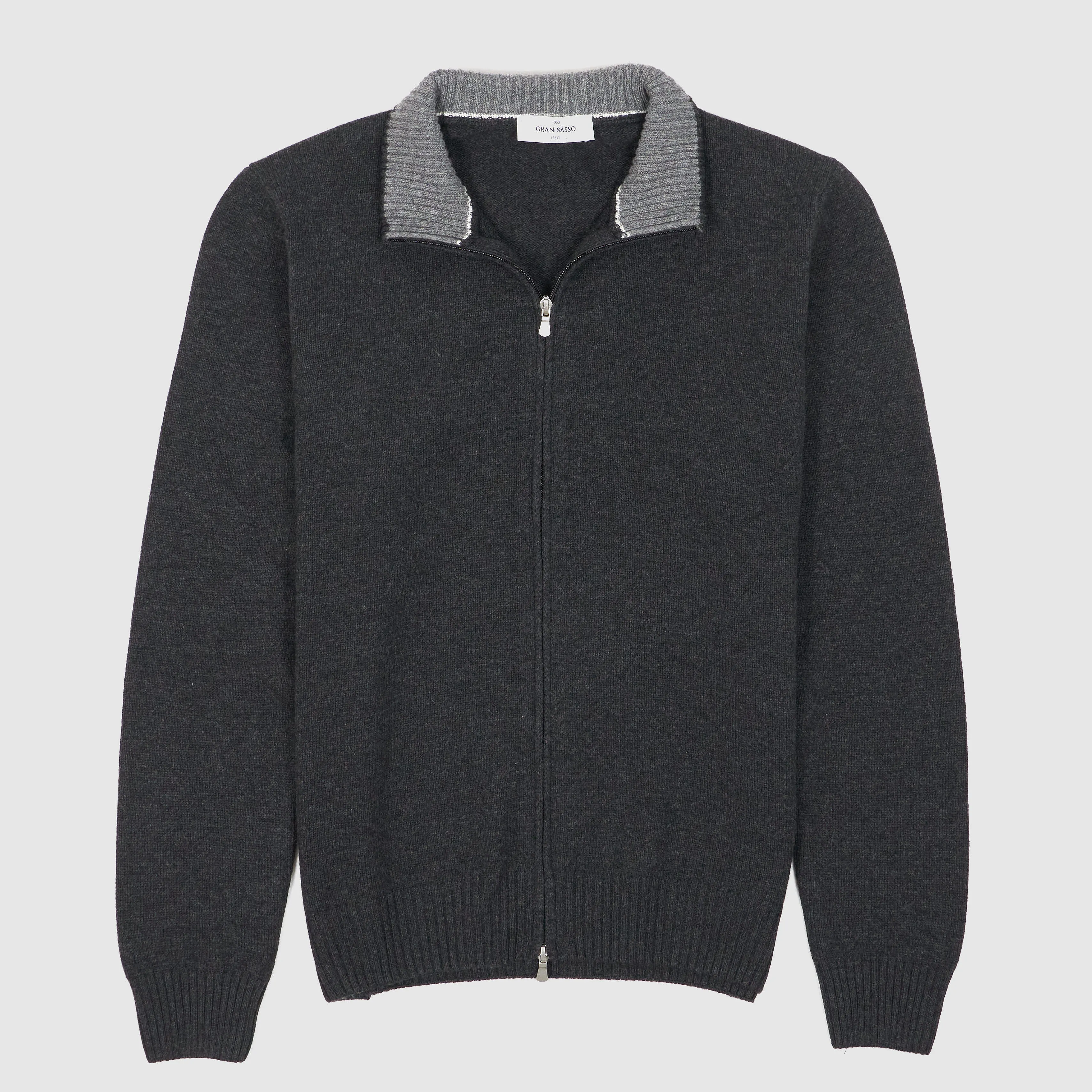 Gran Sasso Full-Zip Wool Cardigan sold by DeeCee style
