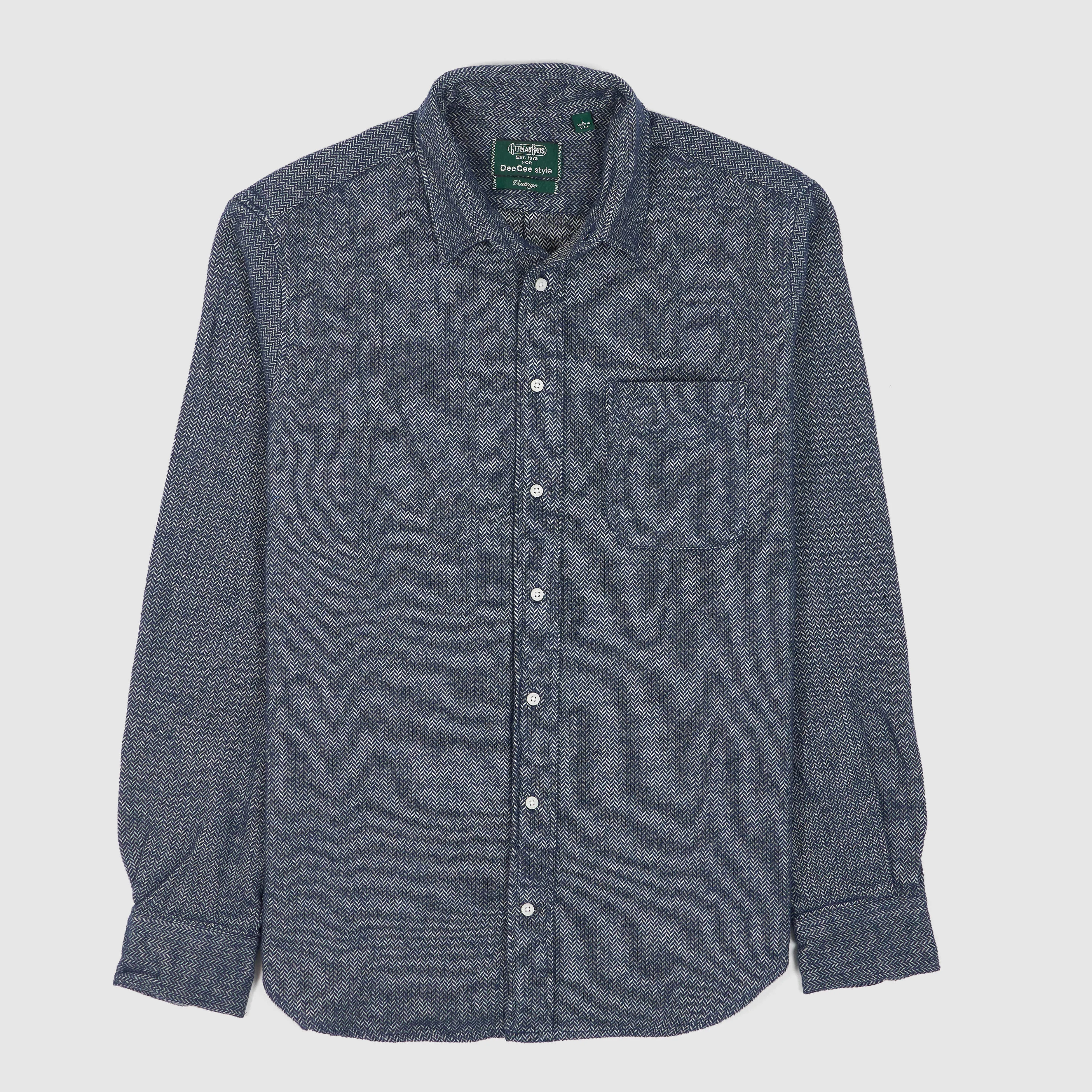 Gitman Vintage Flannel Herringbone Woven Shirt sold by DeeCee style product image thumbnail 5