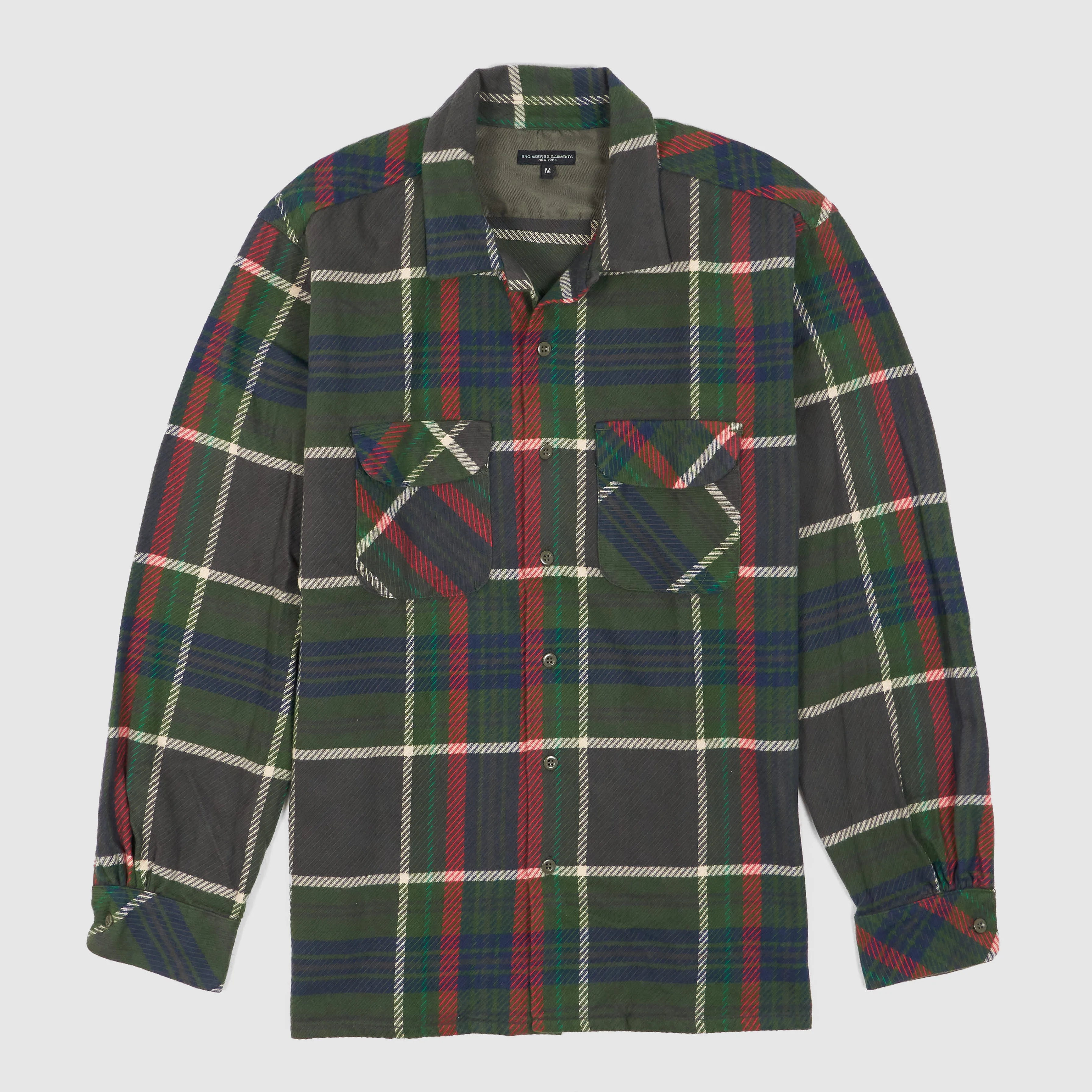 Engineered Garments Heavy Twill Plaid Overshirt sold by DeeCee style