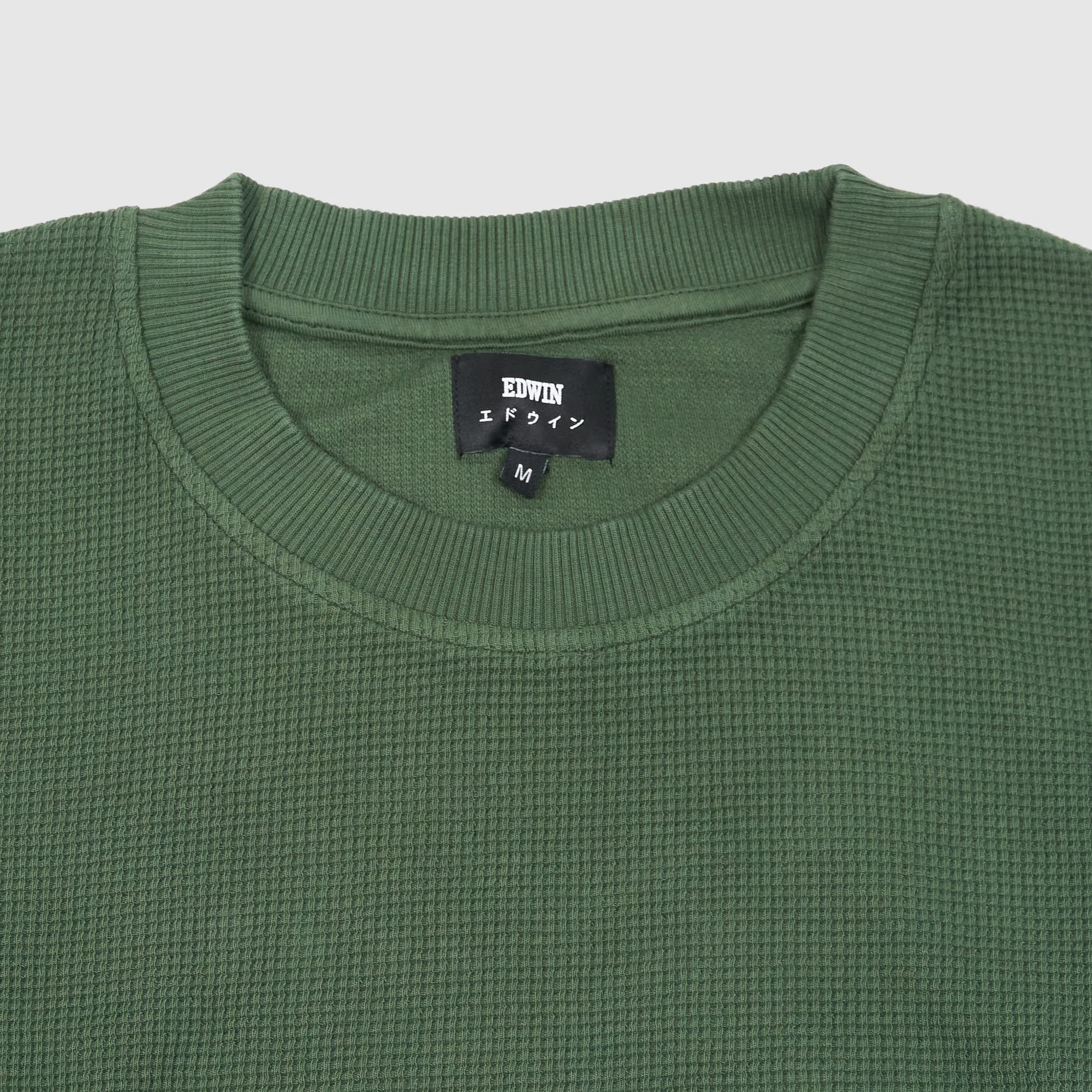 Edwin Crew Neck Waffle Long Sleeve Shirt sold by DeeCee style product image thumbnail 2