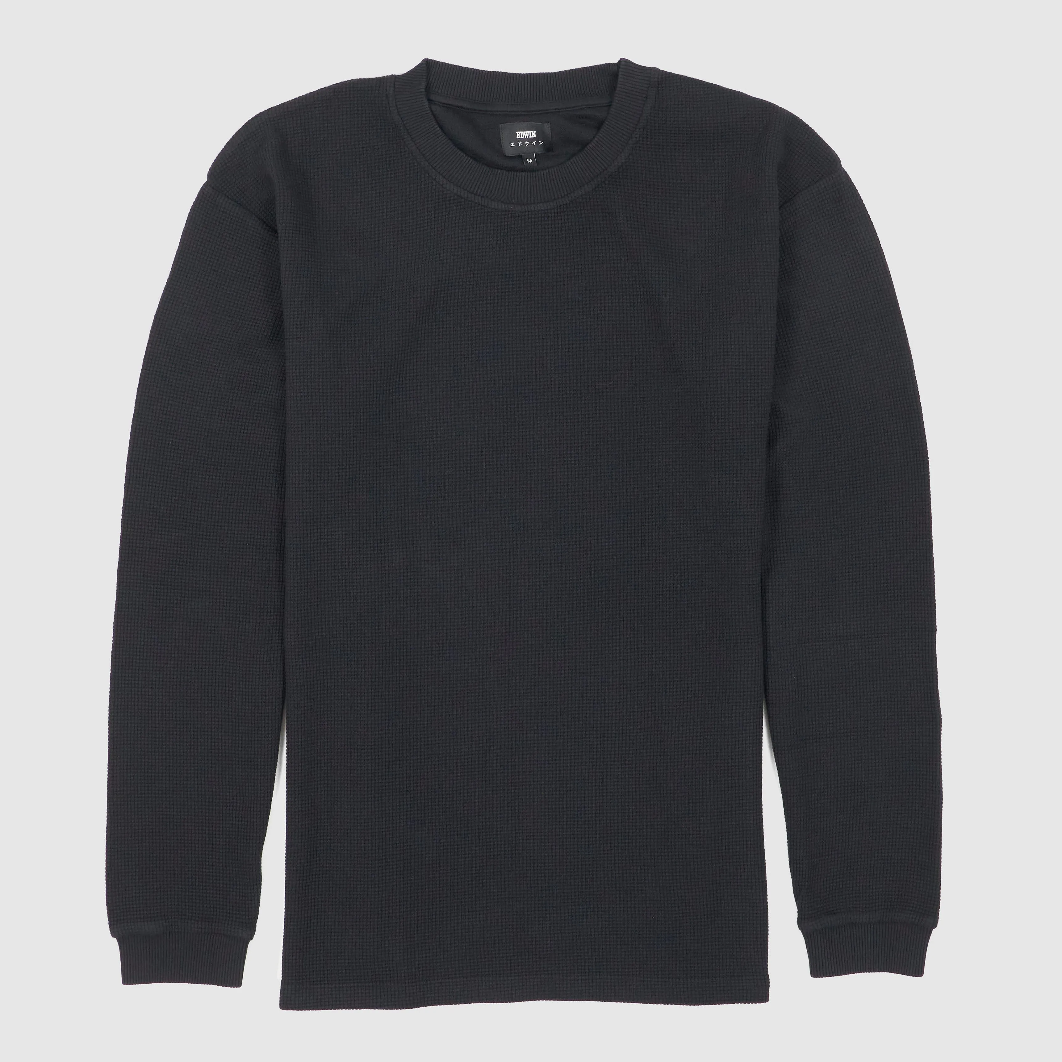Edwin Crew Neck Waffle Long Sleeve Shirt sold by DeeCee style product image thumbnail 4
