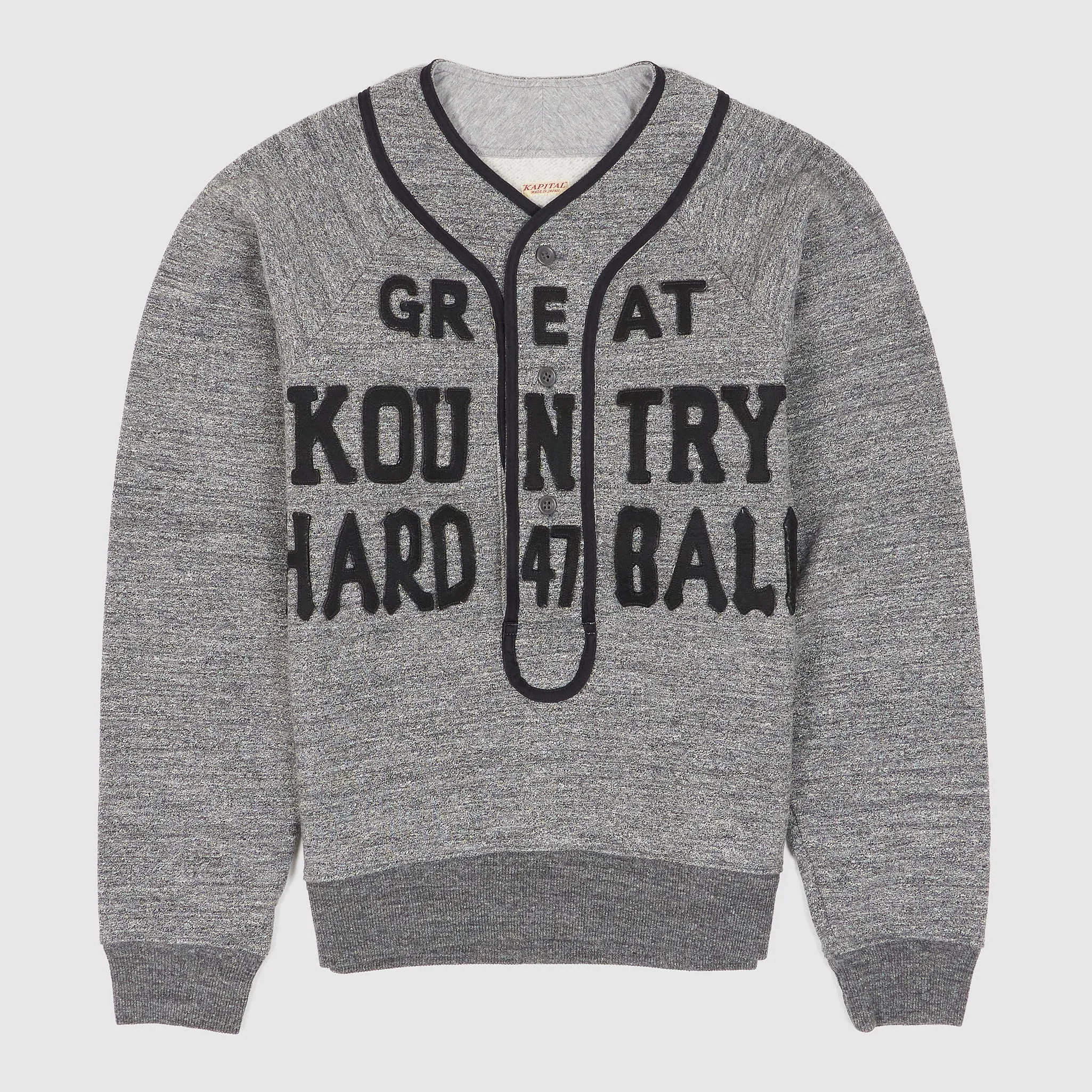 Kapital Kountry Jersey Knitted Hard 47 Ball Sweatshirt sold by DeeCee style