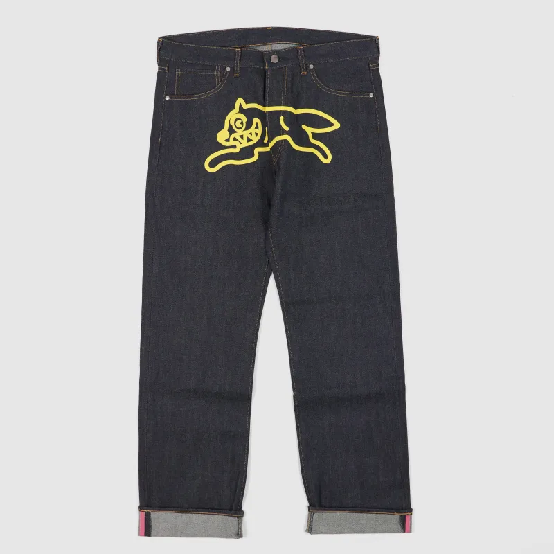 Billionaire Boys Club Printed Moon Man Raw Denim Jeans sold by DeeCee style