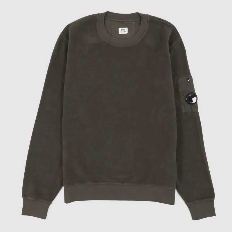 C.P. Company Crew Neck Brushed Heavy Weight Fleece Sweatshirt sold by DeeCee style