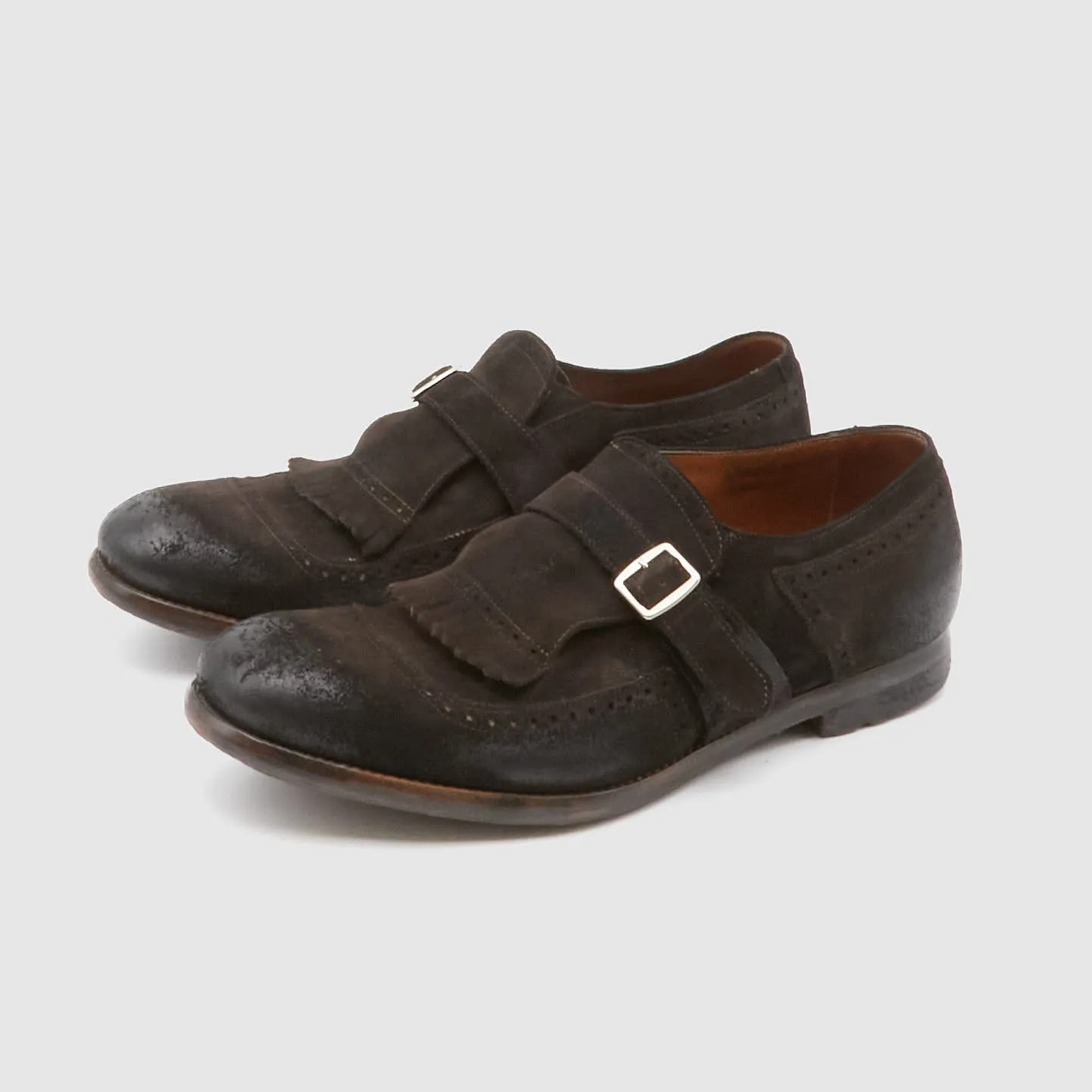 Church's Shanghai Brown Vintage Suede Shoe sold by DeeCee style