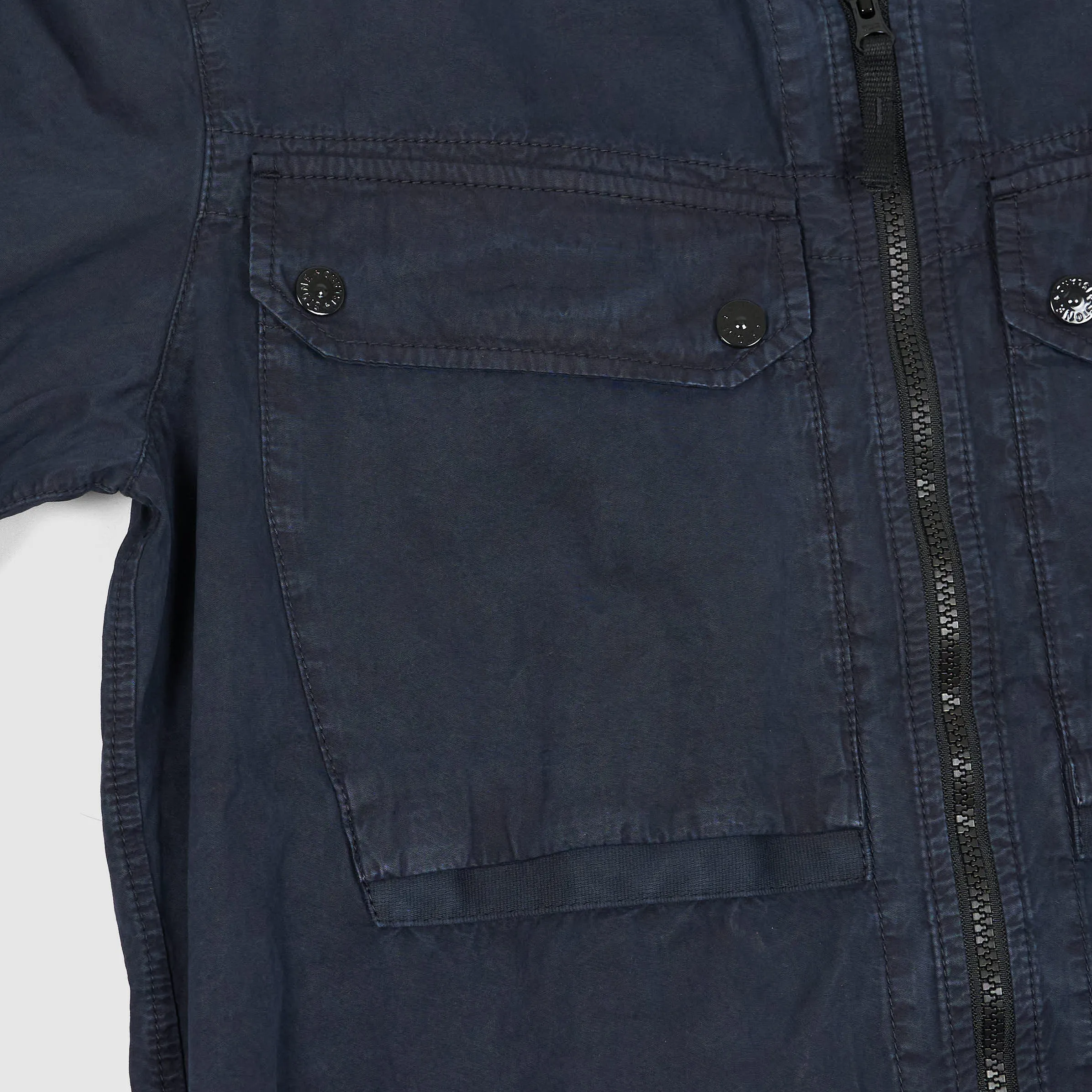 Stone Island Two Zip Closure Garment Dyed Overshirt sold by DeeCee style product image thumbnail 5